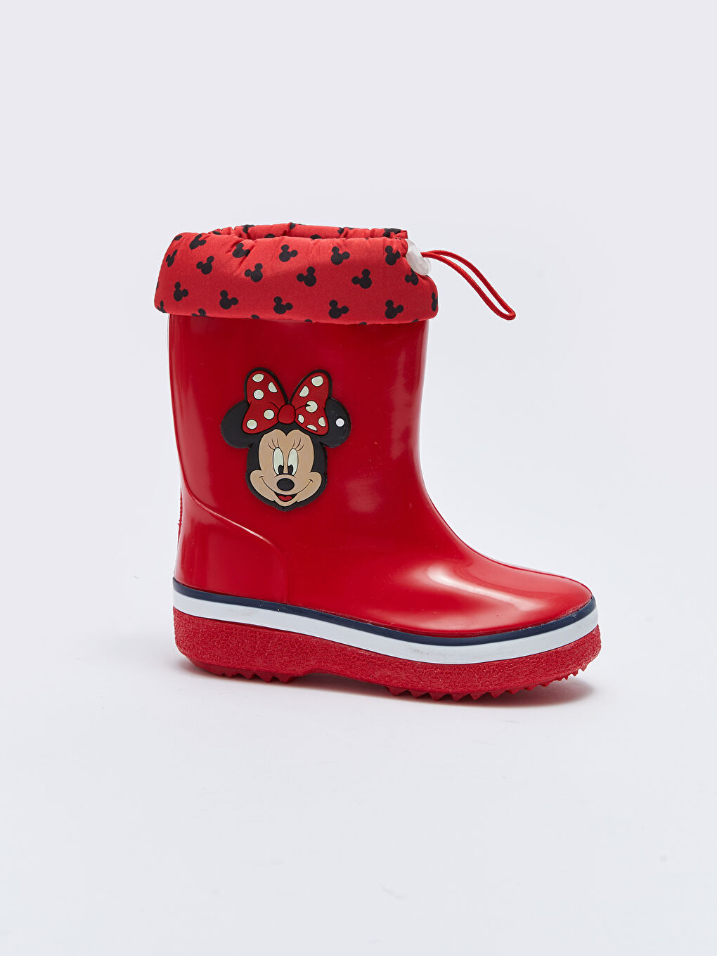 Kırmızı Minnie Mouse Lisanslı Kız Bebek Yağmur Botu-1