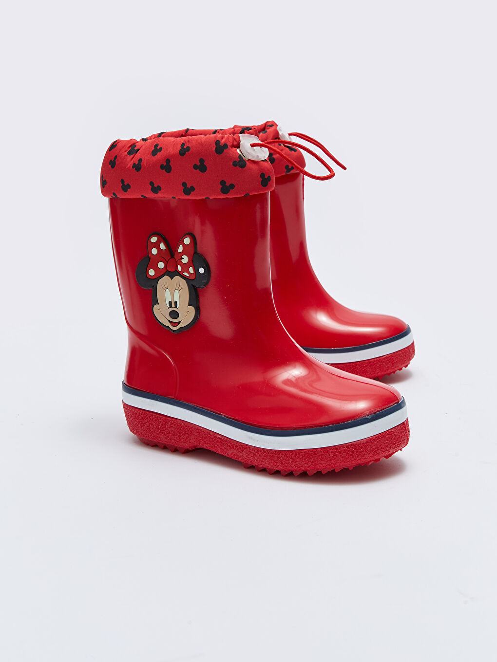 Kırmızı Minnie Mouse Lisanslı Kız Bebek Yağmur Botu-2