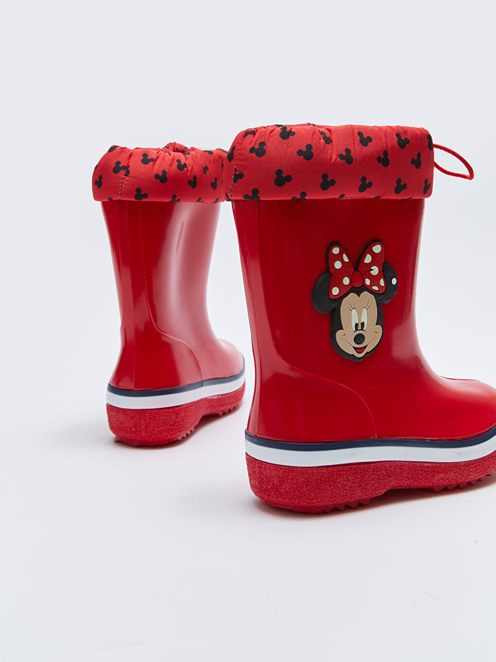 Kırmızı Minnie Mouse Lisanslı Kız Bebek Yağmur Botu-4