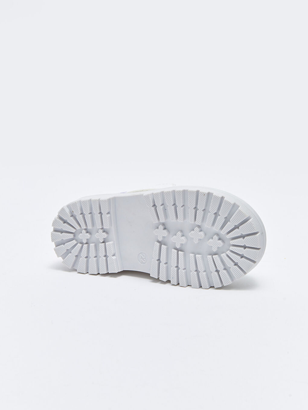 Beyaz Baskılı Bağcıklı Fermuarlı Kız Bebek Bot-3