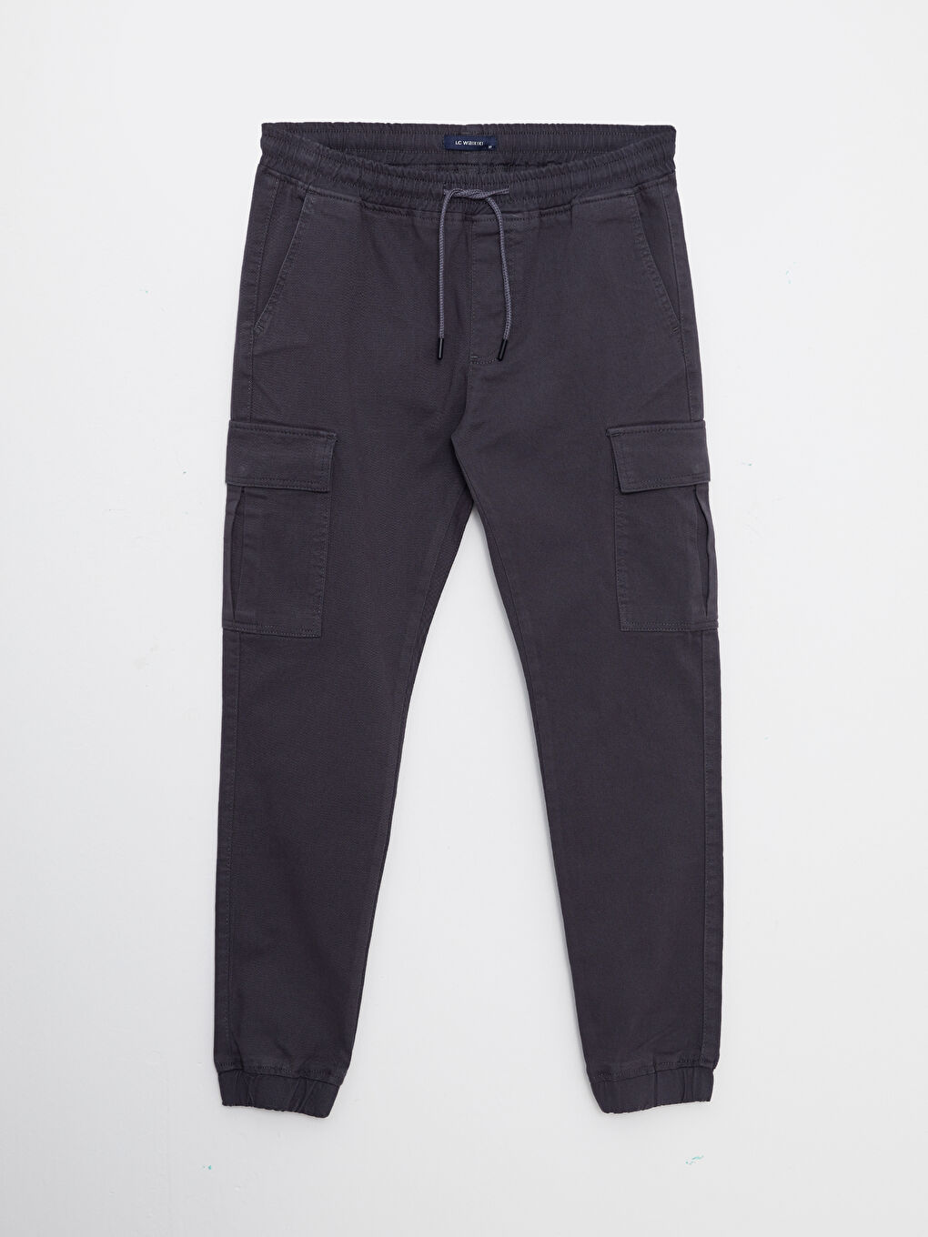 Antrasit Slim Fit Erkek Kargo Pantolon-5