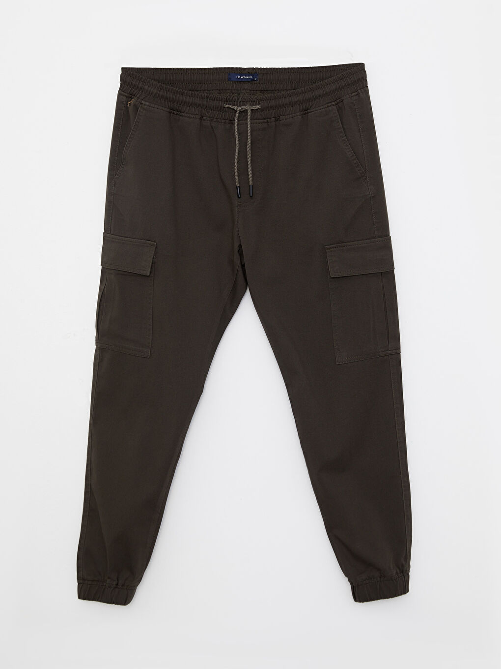 Haki Slim Fit Erkek Kargo Pantolon-5