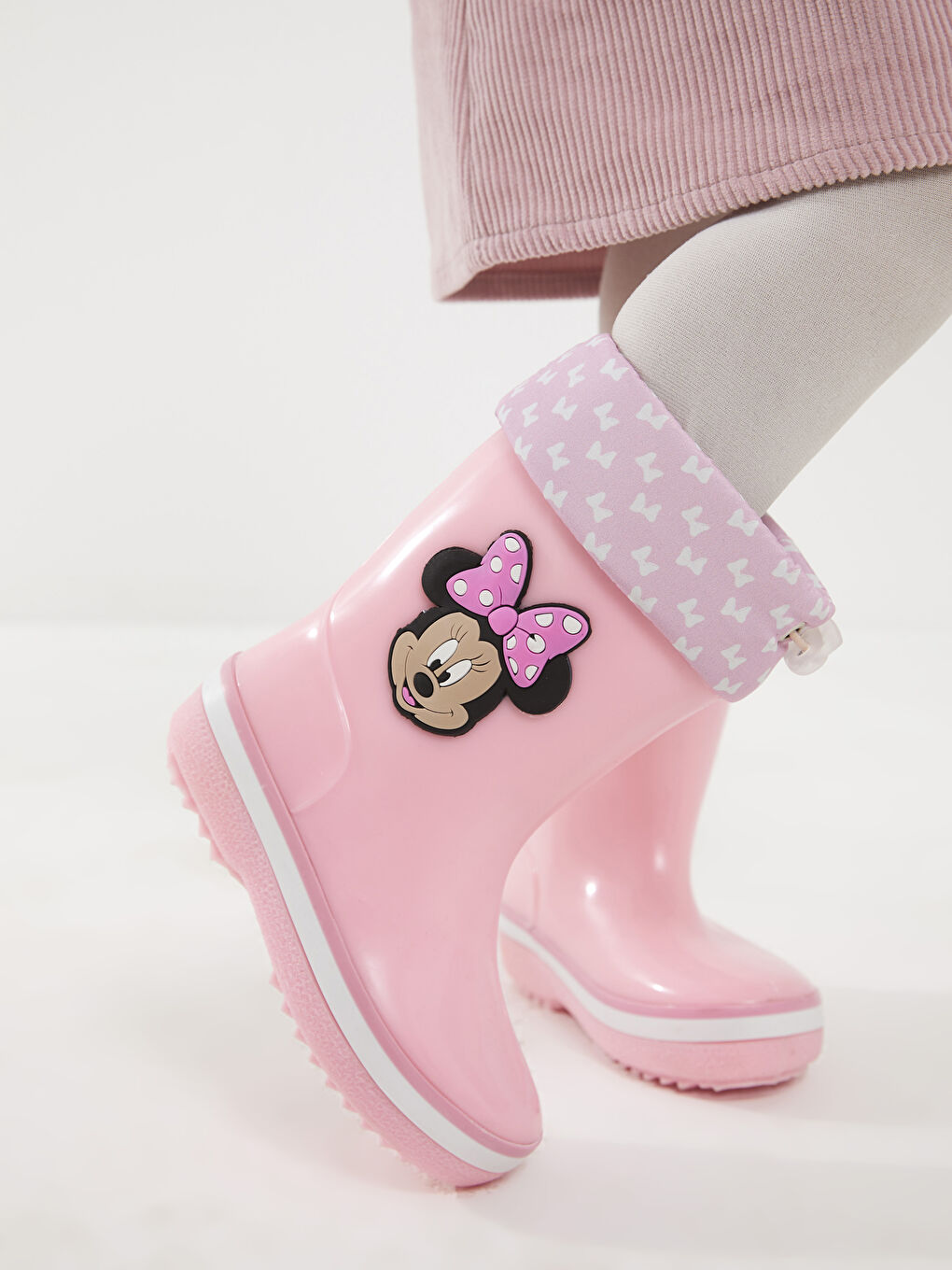 Pembe Minnie Mouse Lisanslı Kız Bebek Yağmur Botu-3
