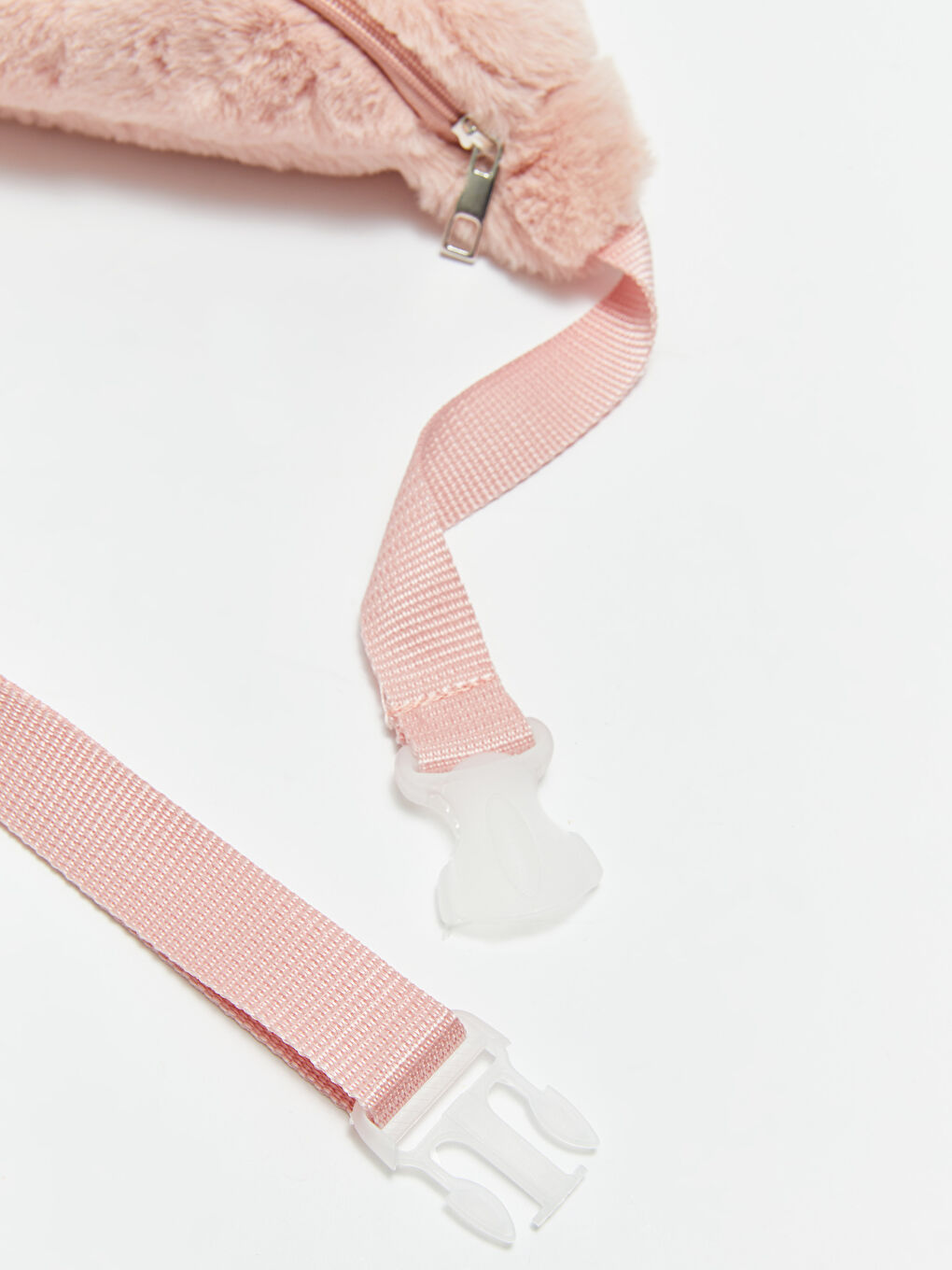 Pembe Nakışlı Pelüş Kız Çocuk Bel Çantası-2