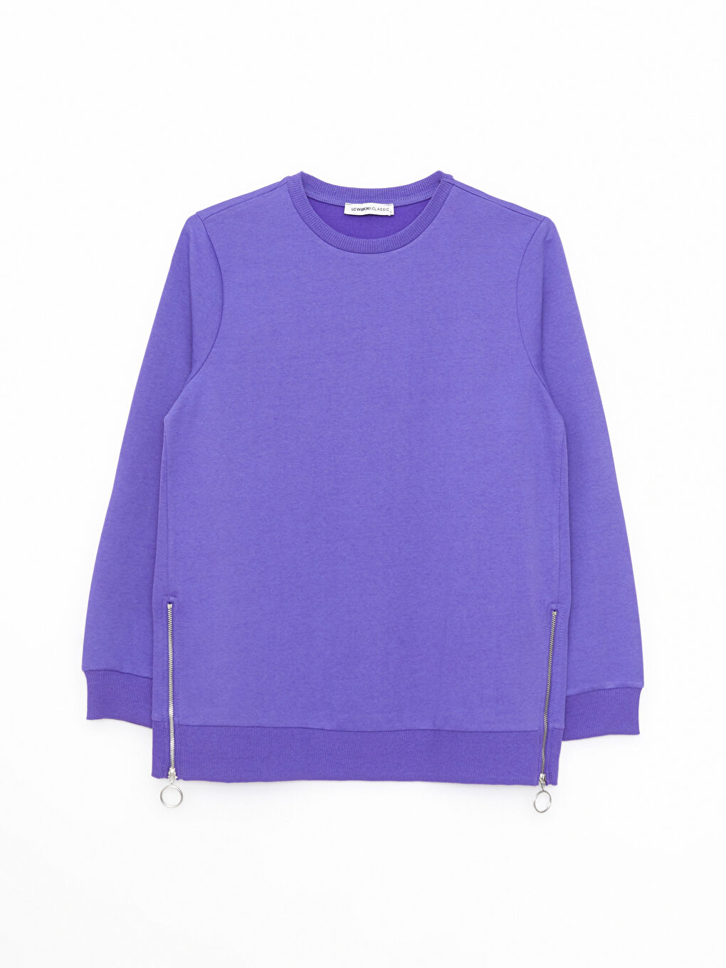 LCWAIKIKI Basic Crew Neck Plain Long Sleeve Women's Sweatshirt -W2FR91Z8-H3C