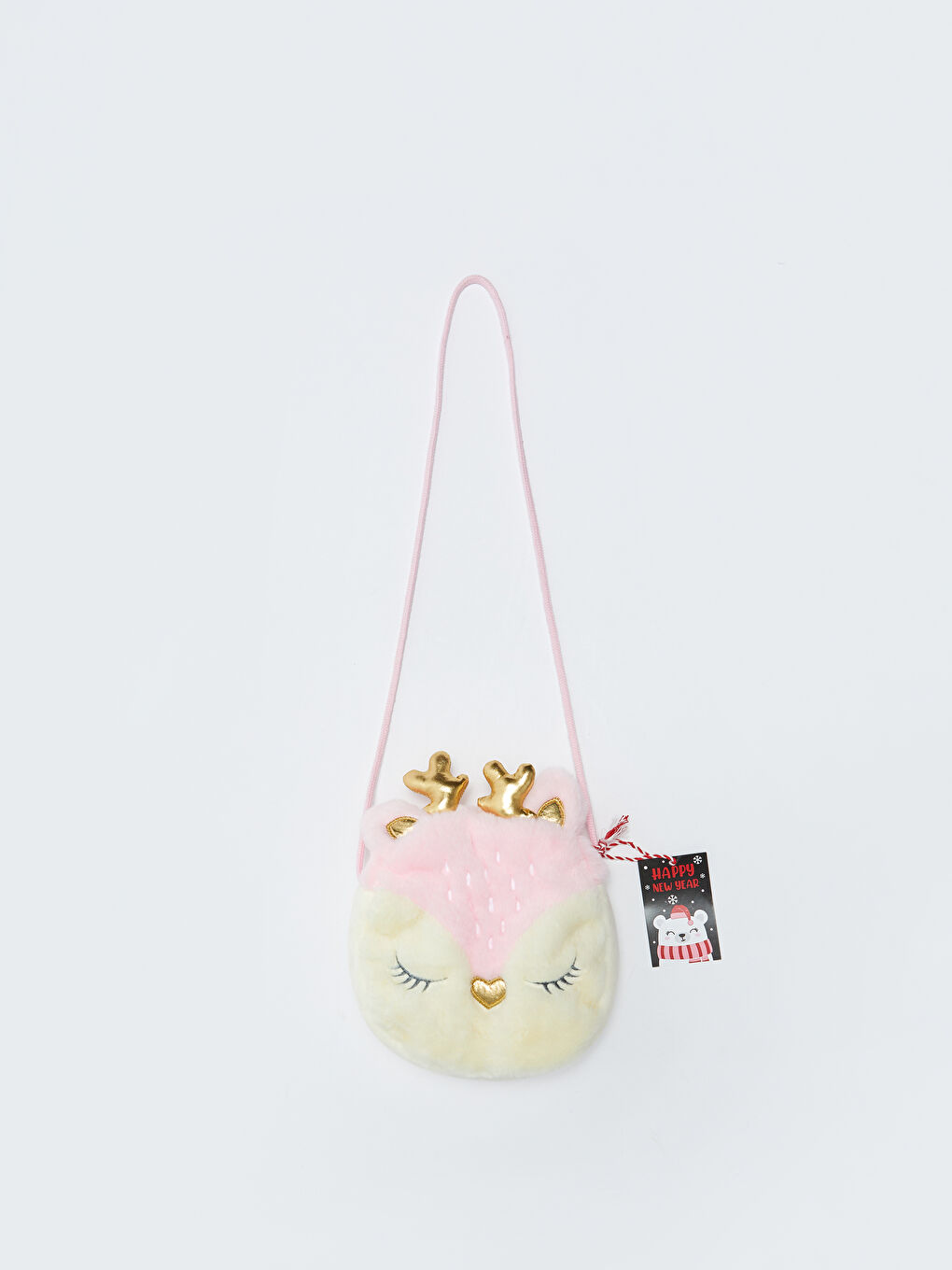 Deer Embroidered Plush Girl Crossbody Bag