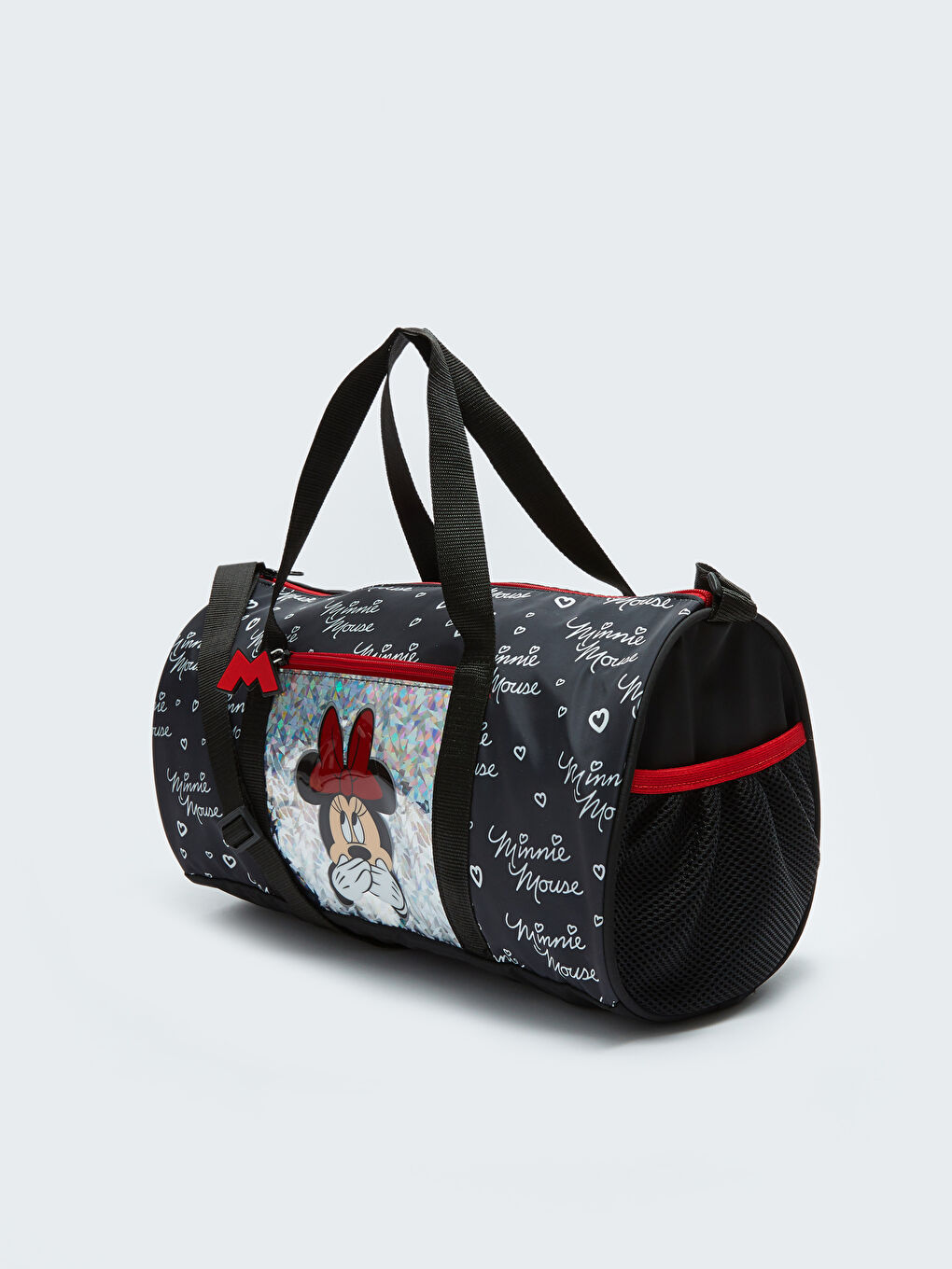 Siyah Minnie Mouse Lisanslı Kız Çocuk Spor Çantası-1