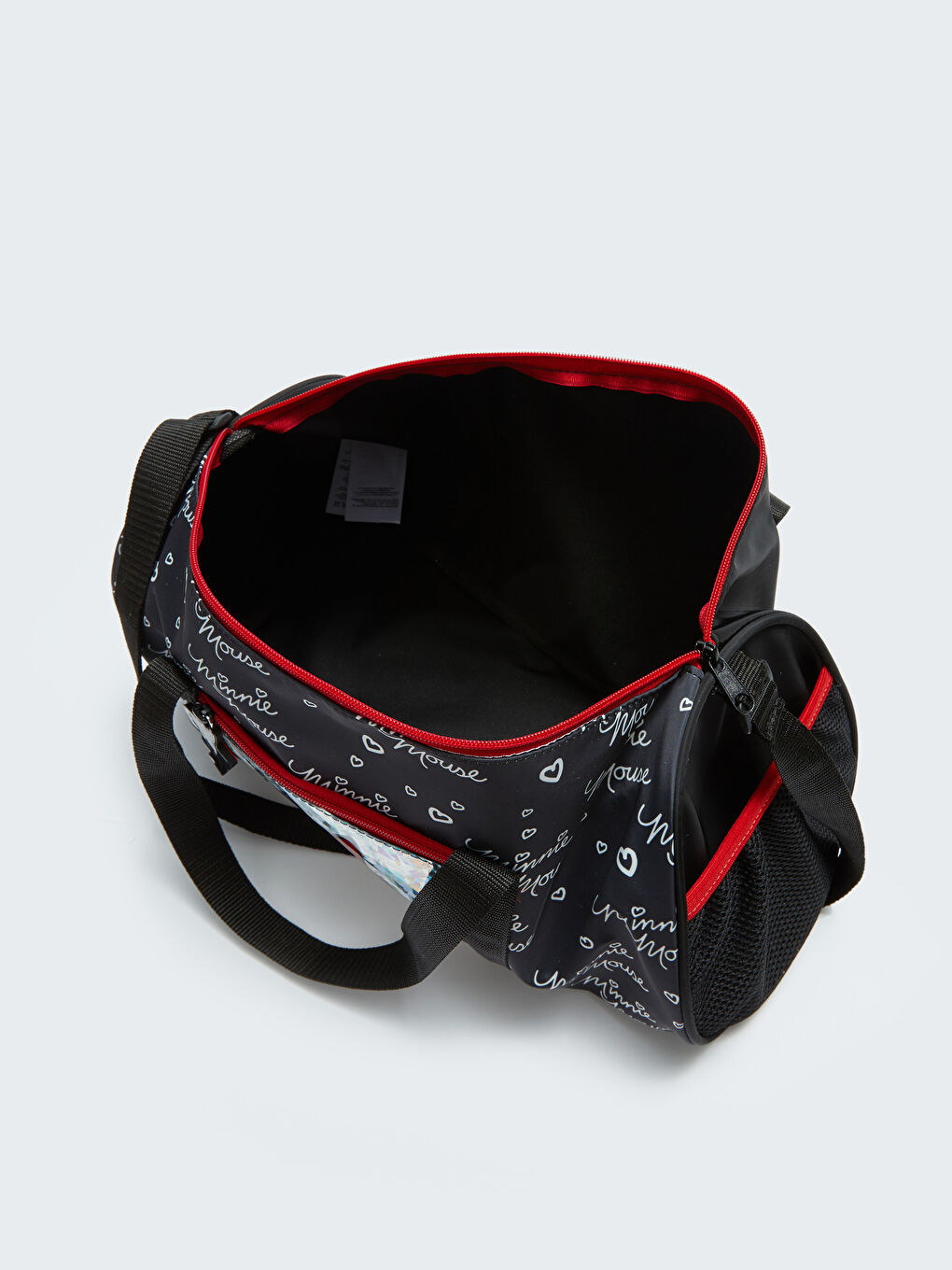 Siyah Minnie Mouse Lisanslı Kız Çocuk Spor Çantası-3