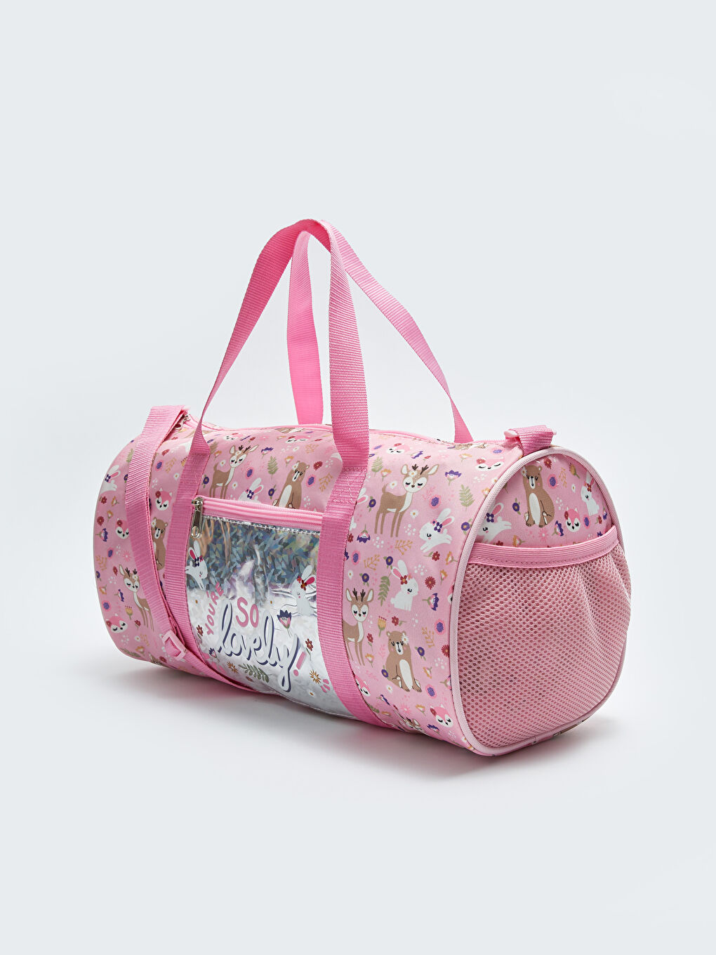 Karışık Baskılı Kız Çocuk Spor Çantası-1