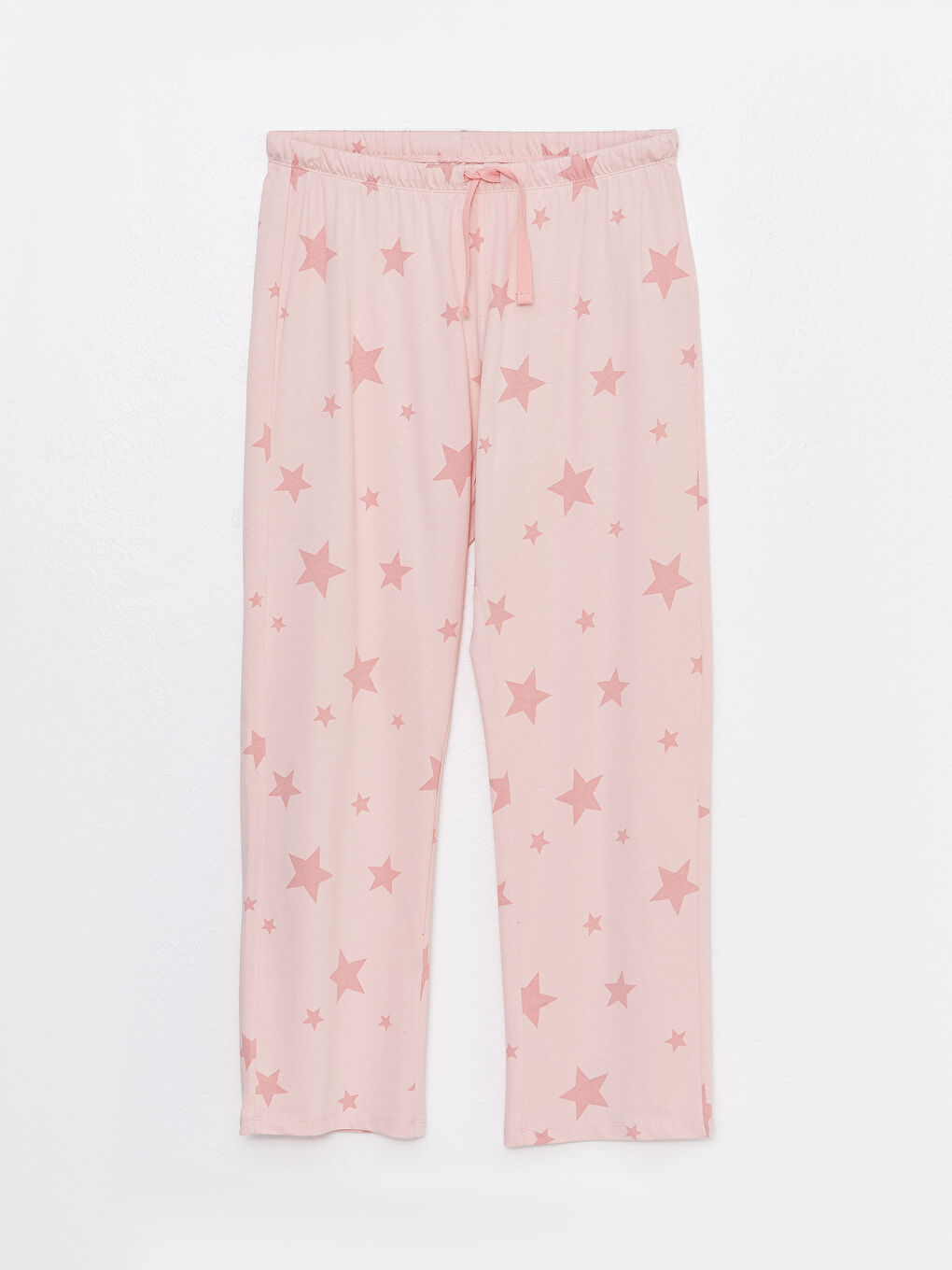 Pembe Bisiklet Yaka Baskılı Uzun Kollu Hamile Pijama Takımı-7