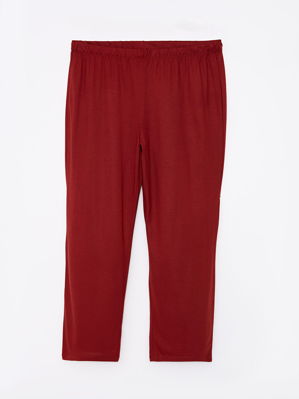 LC Waikiki Plus Size Shirt Neck Regular Long Sleeve Women's Pajama Set -W2FS71Z8-HDR