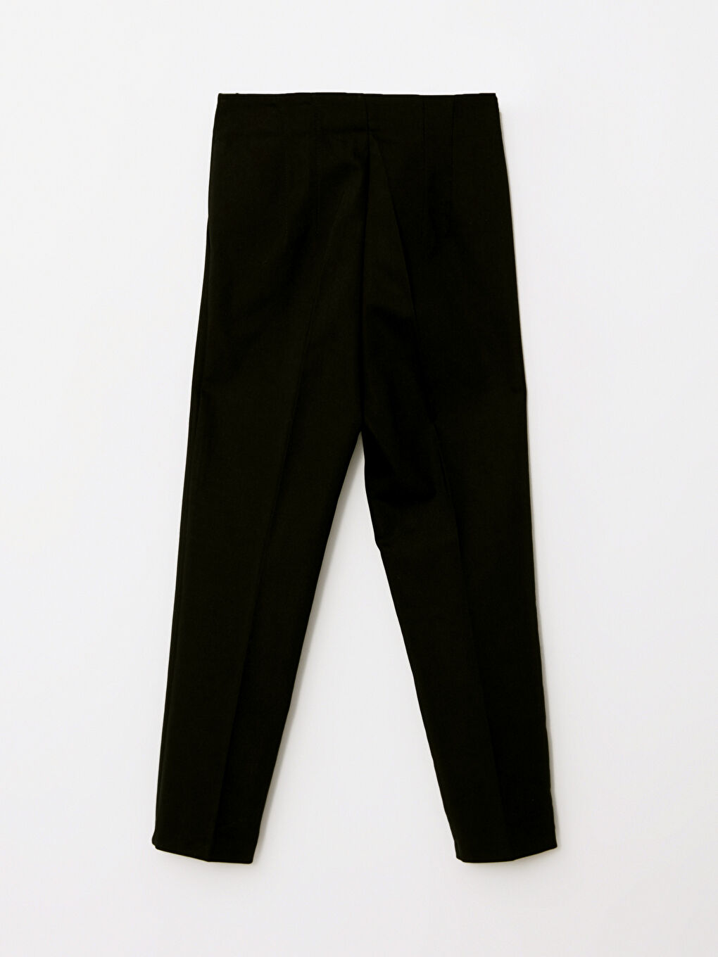 Women's High Waist Regular Fit Plain Trousers-6