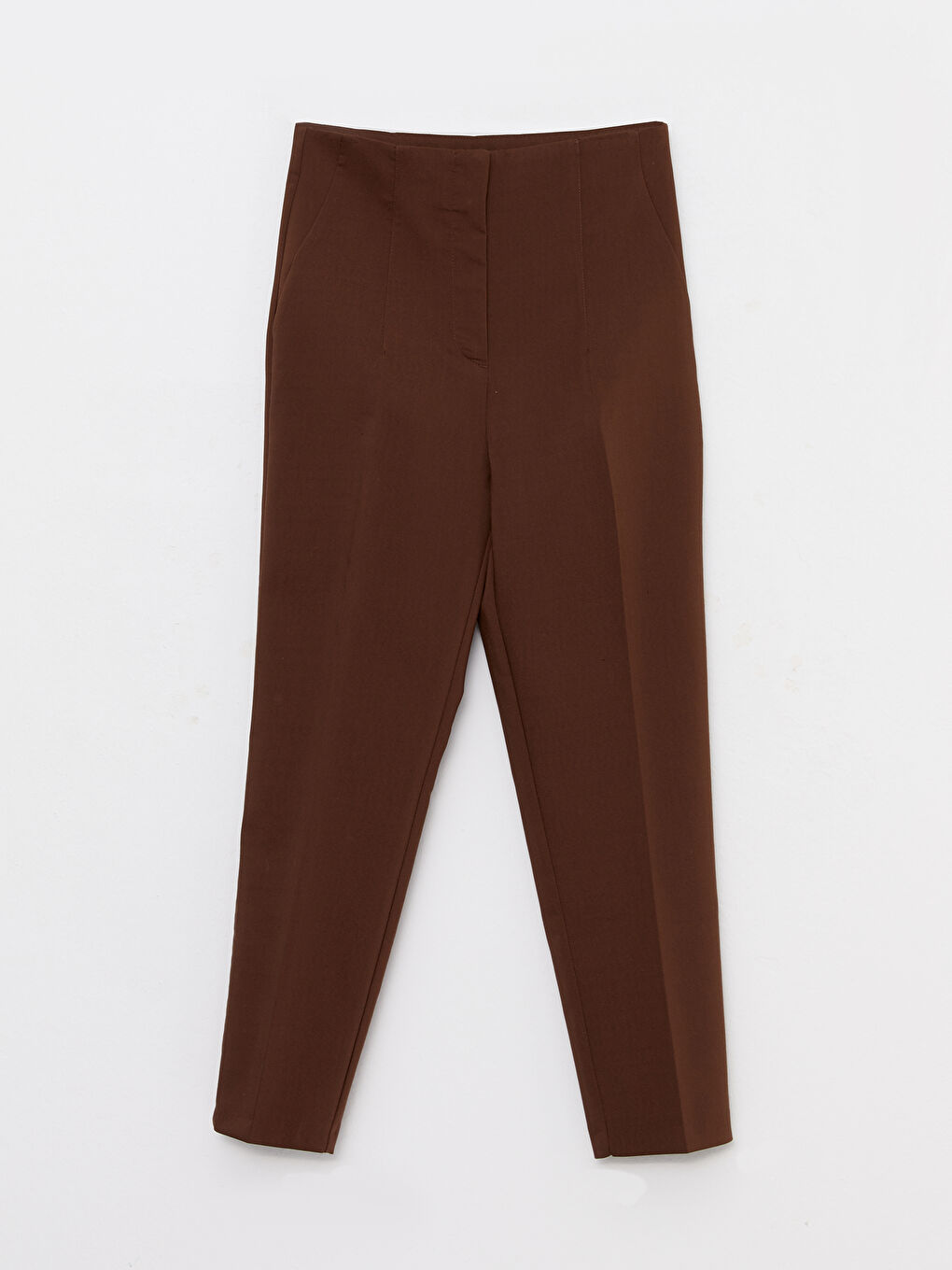 Women's Standard Fit Plain Trousers-5