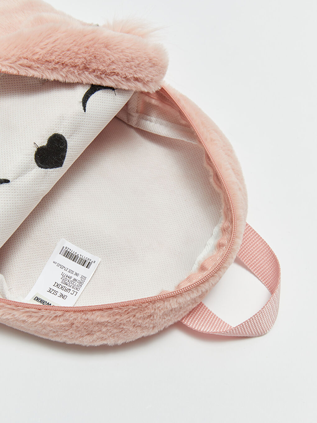 Embroidered Plush Girls' Backpack-3