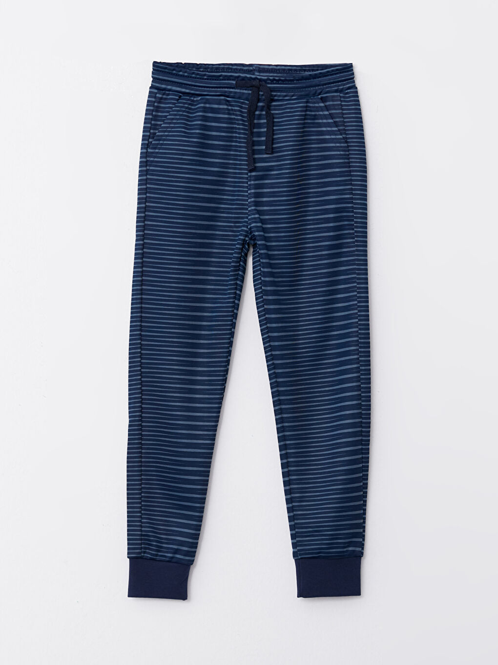 Boy's Elastic Waist Striped Jogger Sweatpants