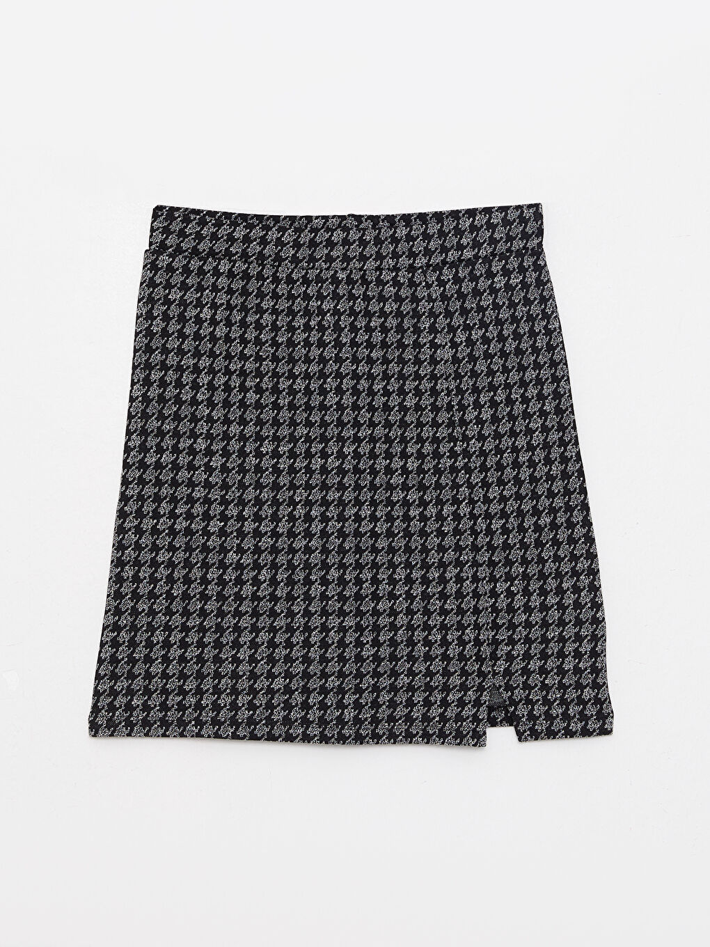 Siyah Dar Fit Desenli Kadın Kalem Etek-5