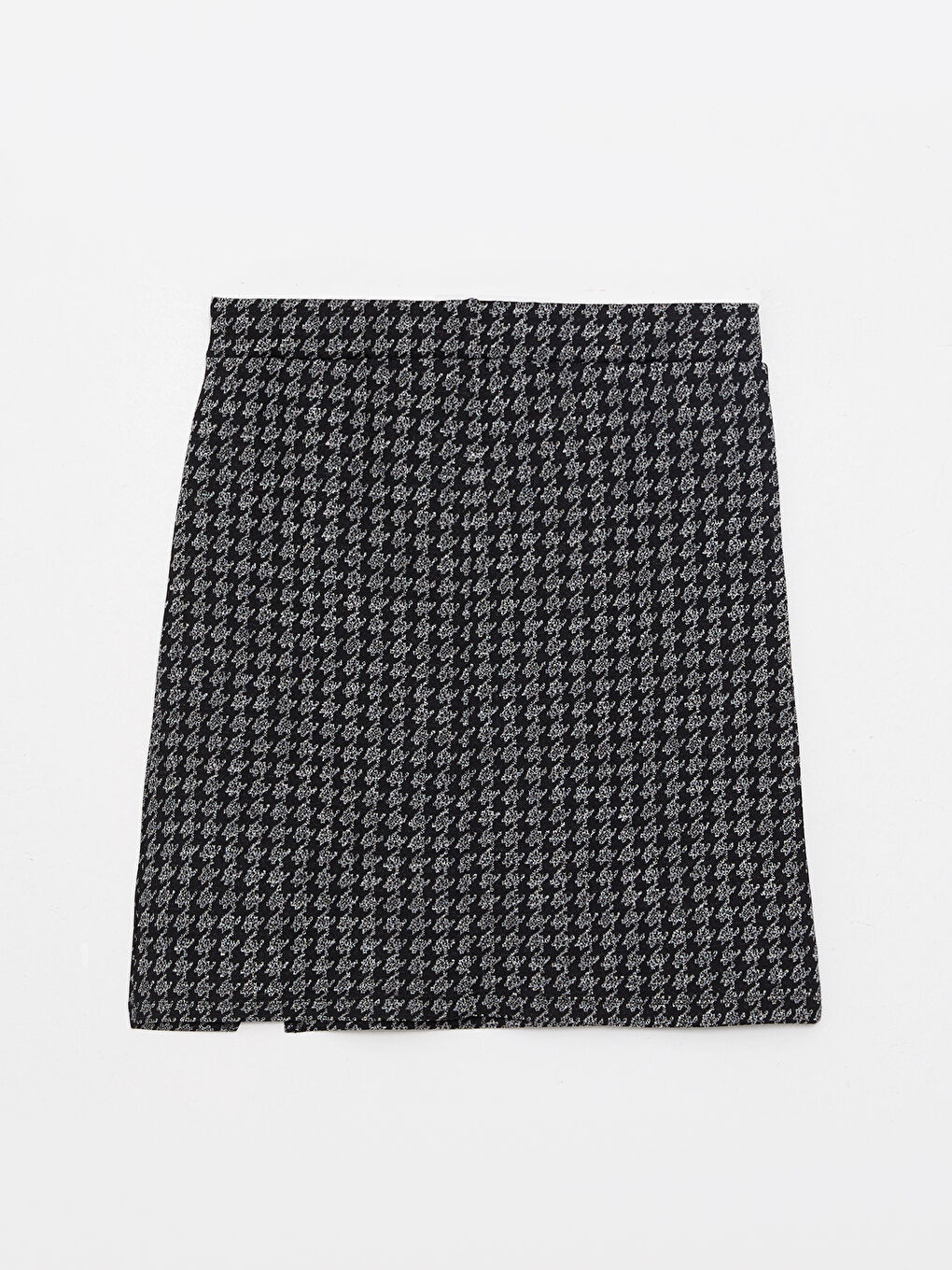 Siyah Dar Fit Desenli Kadın Kalem Etek-6