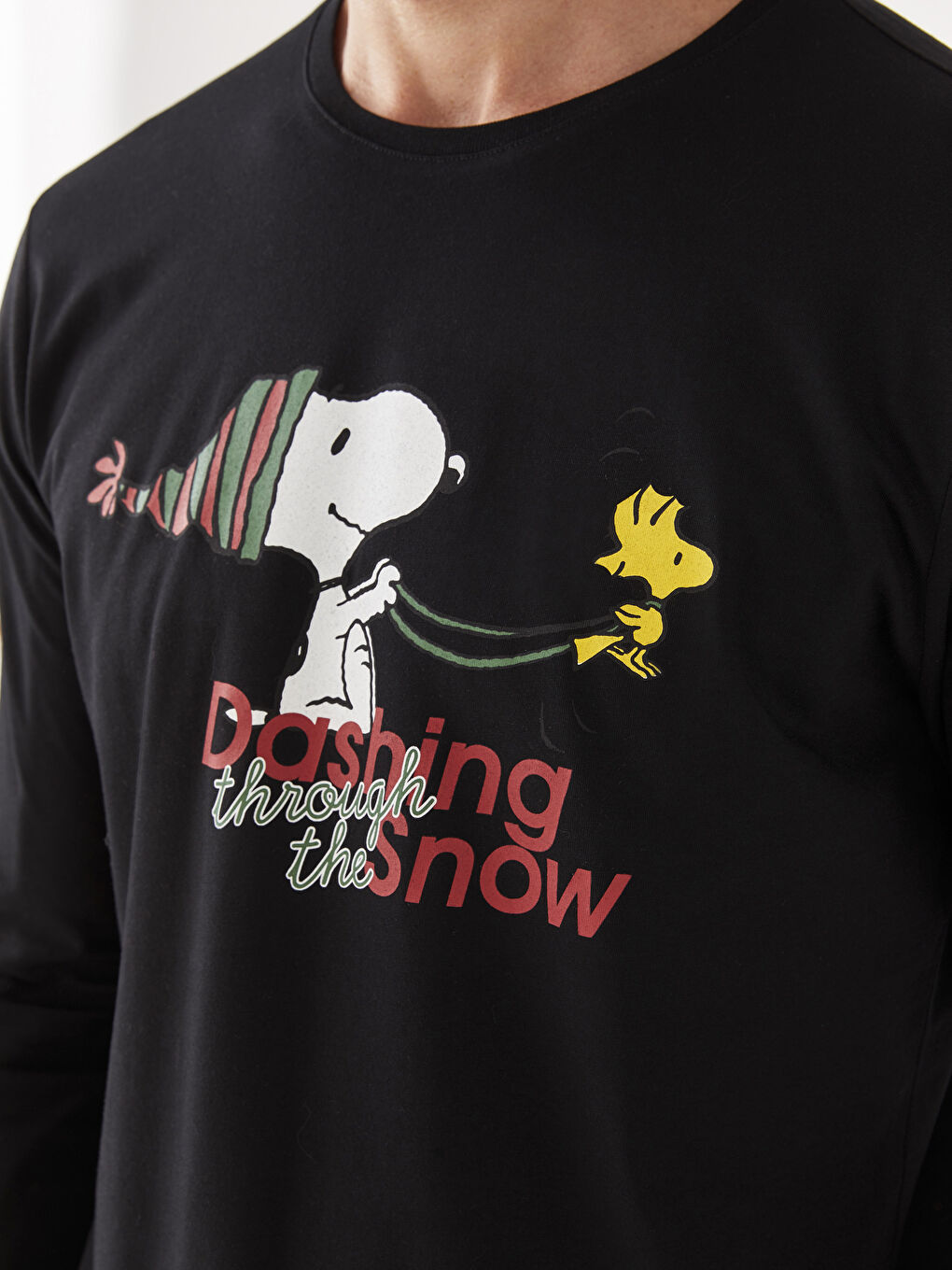Regular Fit Snoopy Printed Men's Pyjama Set-6