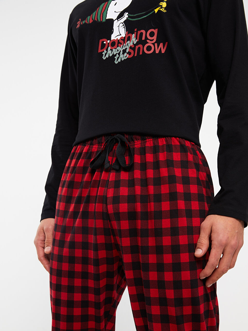 Regular Fit Snoopy Printed Men's Pyjama Set-9