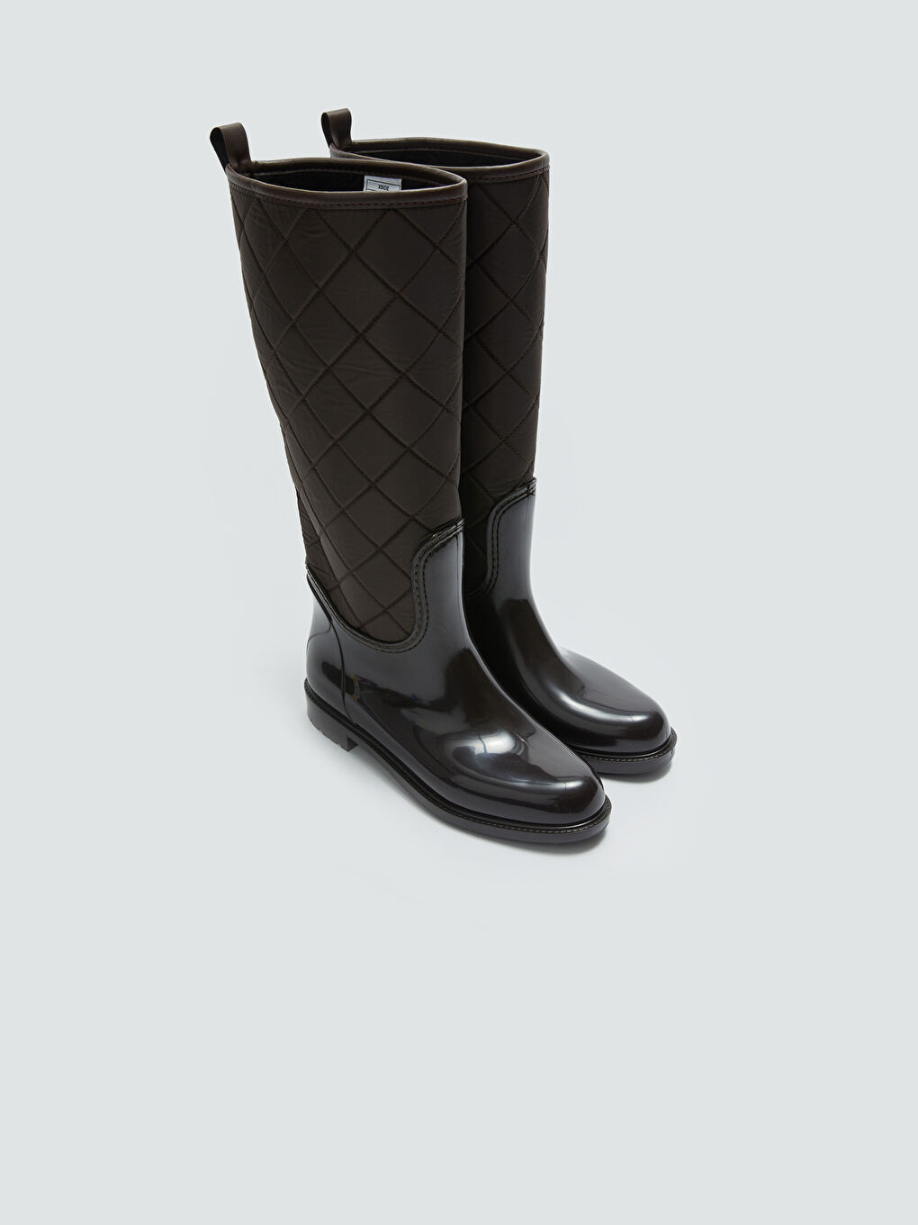 Faux Leather Women's Knee High Wellies