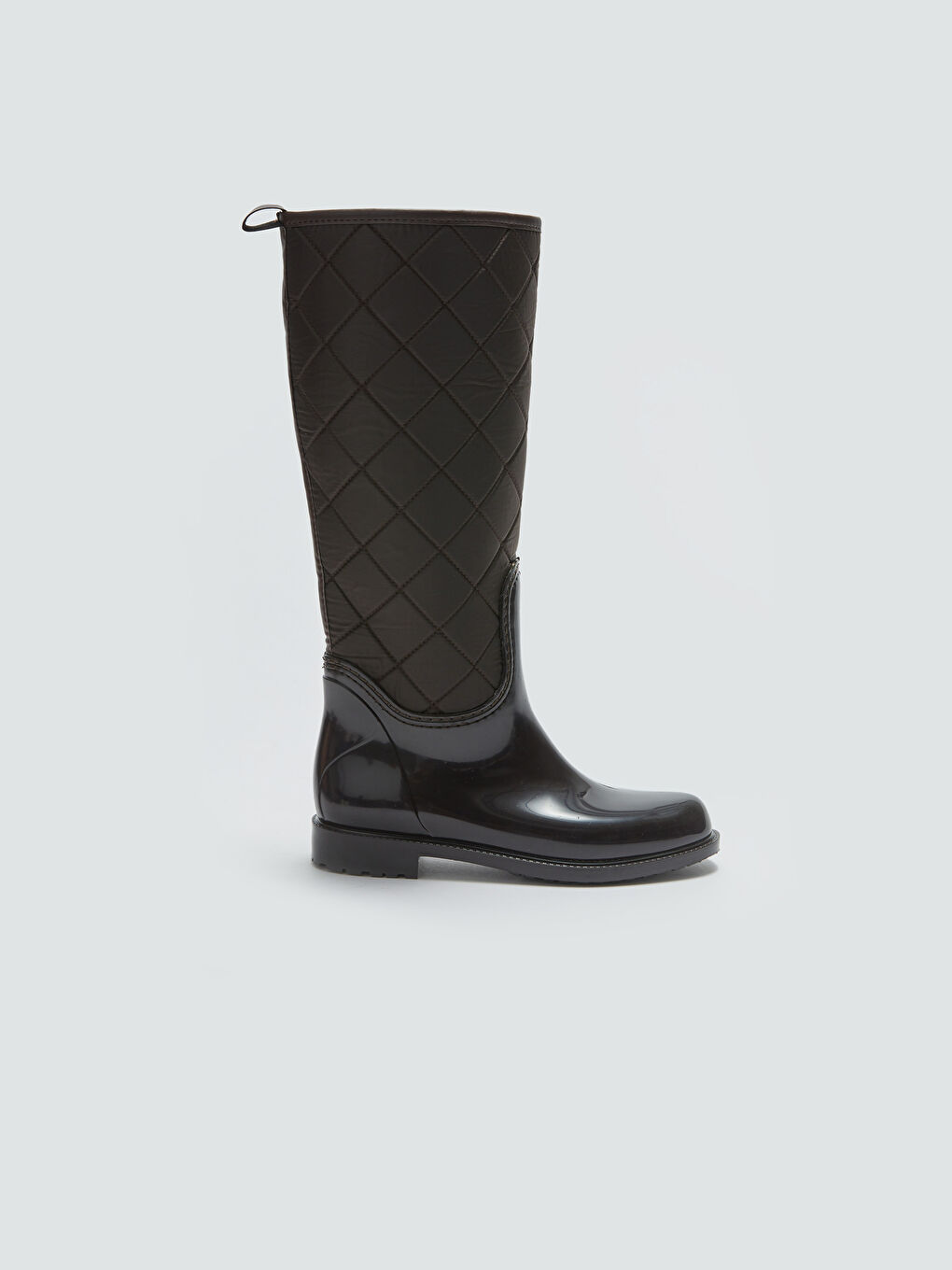 Faux Leather Women's Knee High Wellies-1