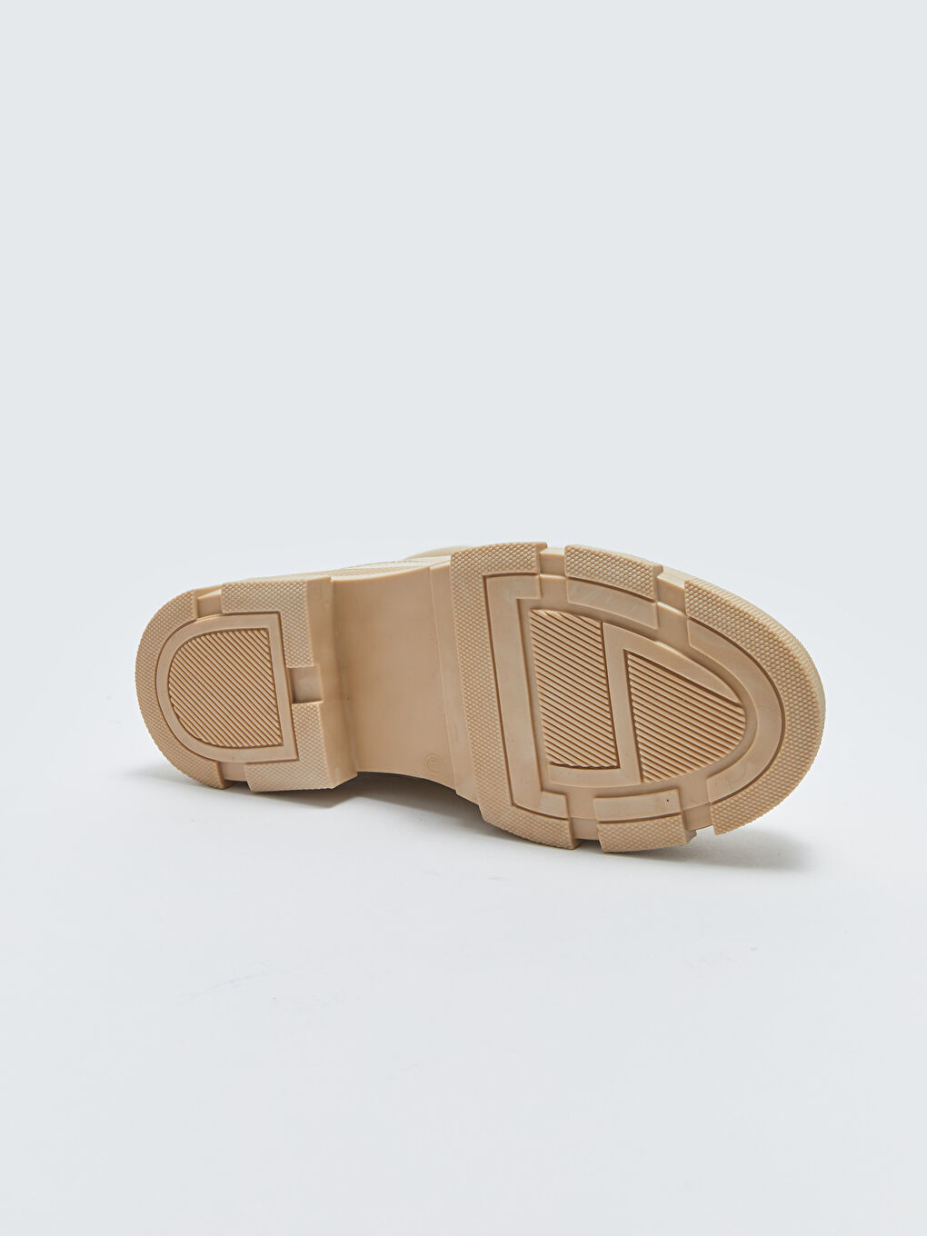 Bej Bağcıklı Deri Görünümlü Kadın Bot-3