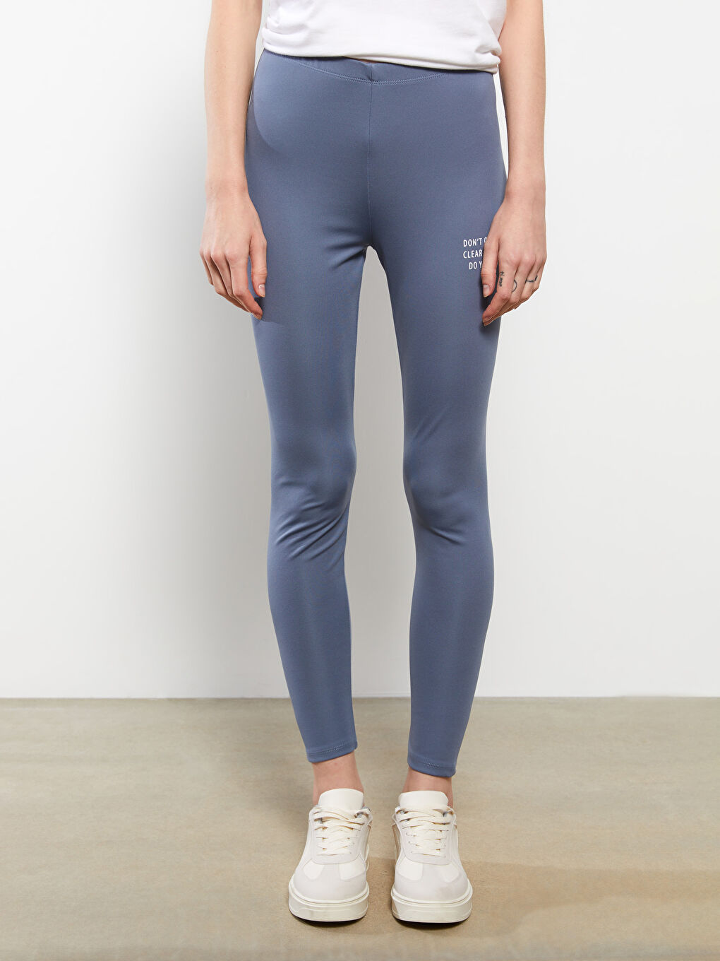 طماق مطبوع بخصر مرن للسيدات-3