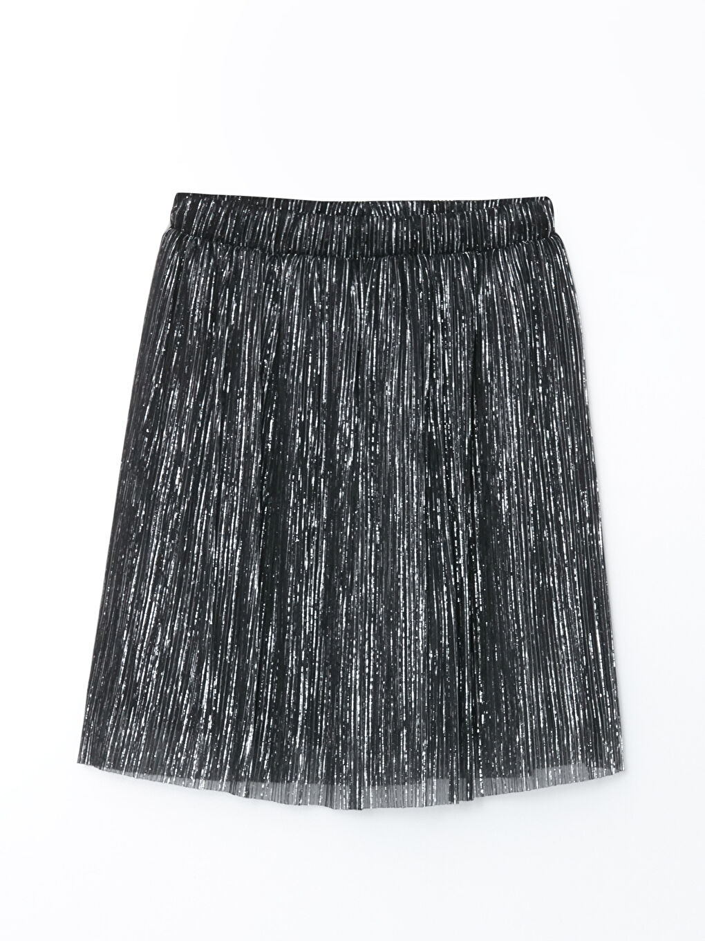 Metalik Beli Lastikli Işıltılı Kız Çocuk Etek-2