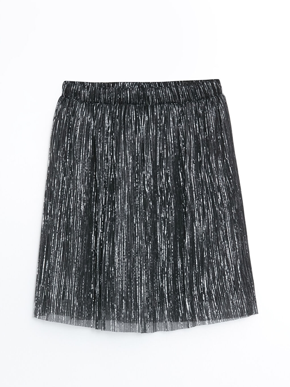 Metalik Beli Lastikli Işıltılı Kız Çocuk Etek-3