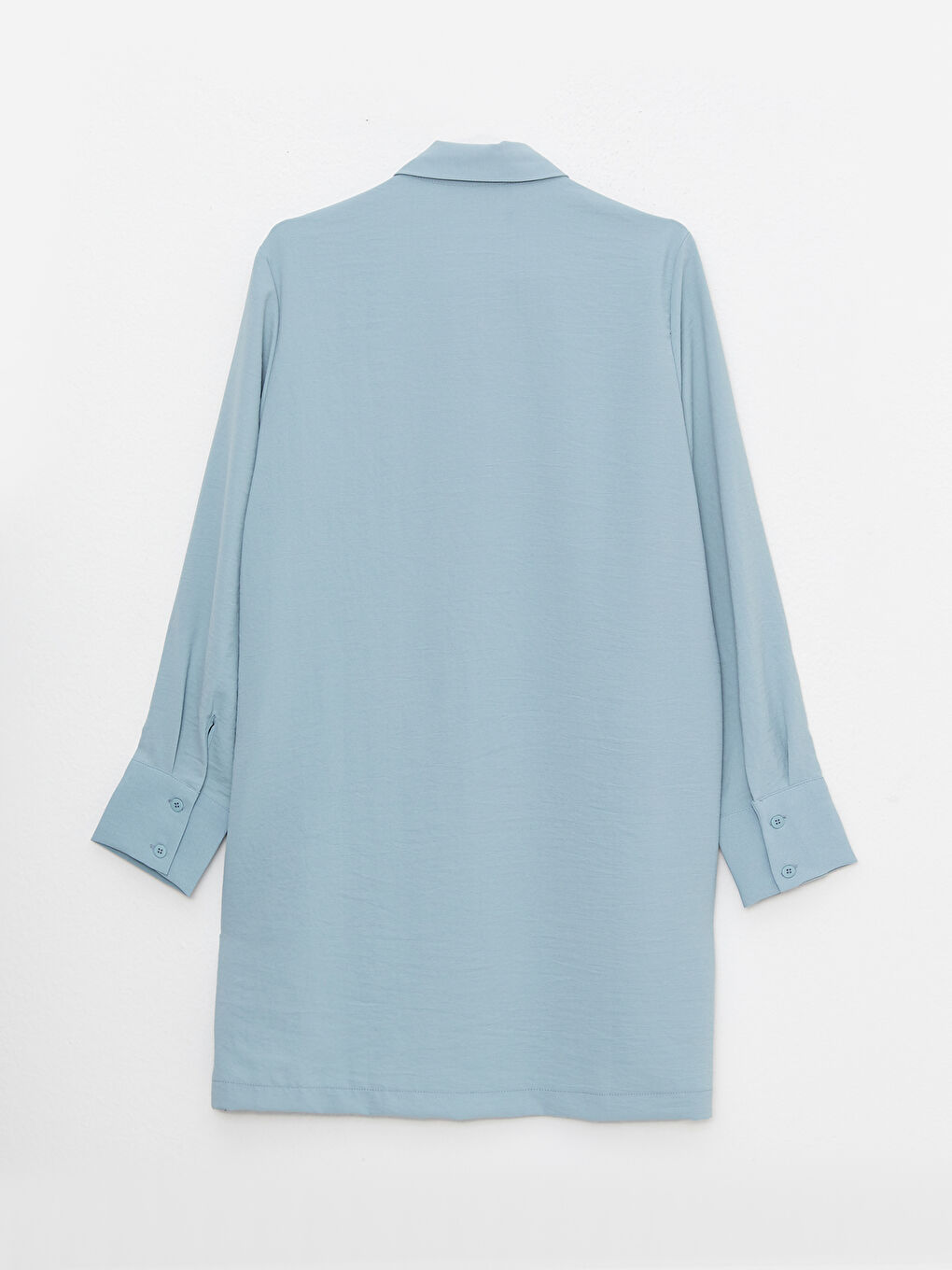 Tunique Chemise Unie à Manches Longues pour Femmes-6