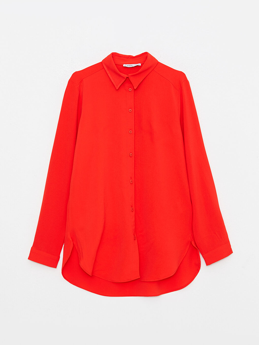 Chemise Boutonnée à Manches Longues Régulière pour Femmes-5