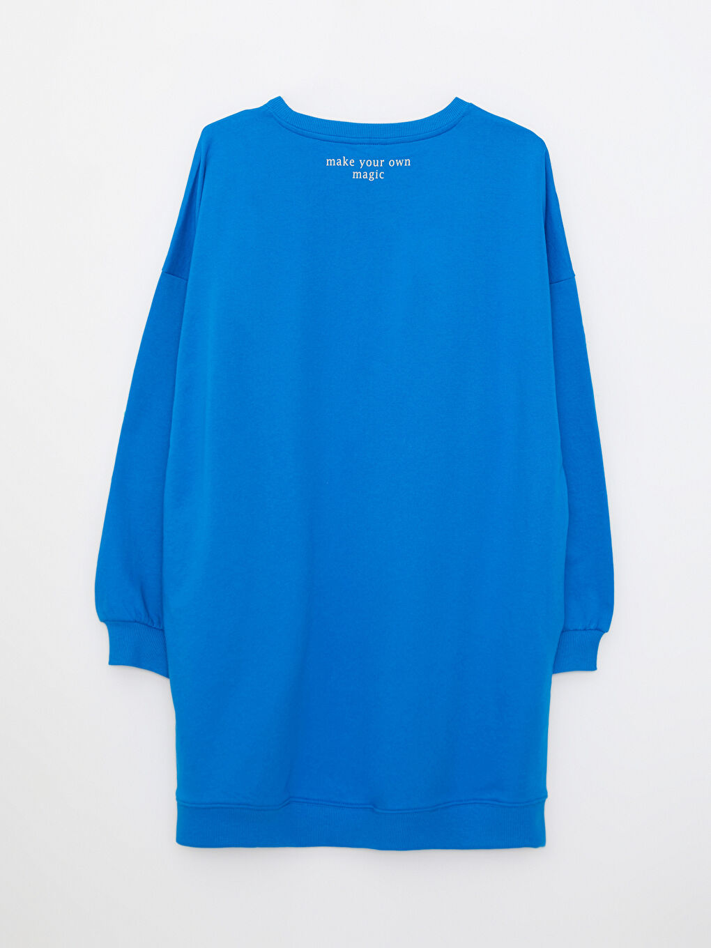 LCW Vision Rundhalsausschnitt Bedrucktes Oversize Sweatkleid für Damen -W2FV03Z8-JXJ