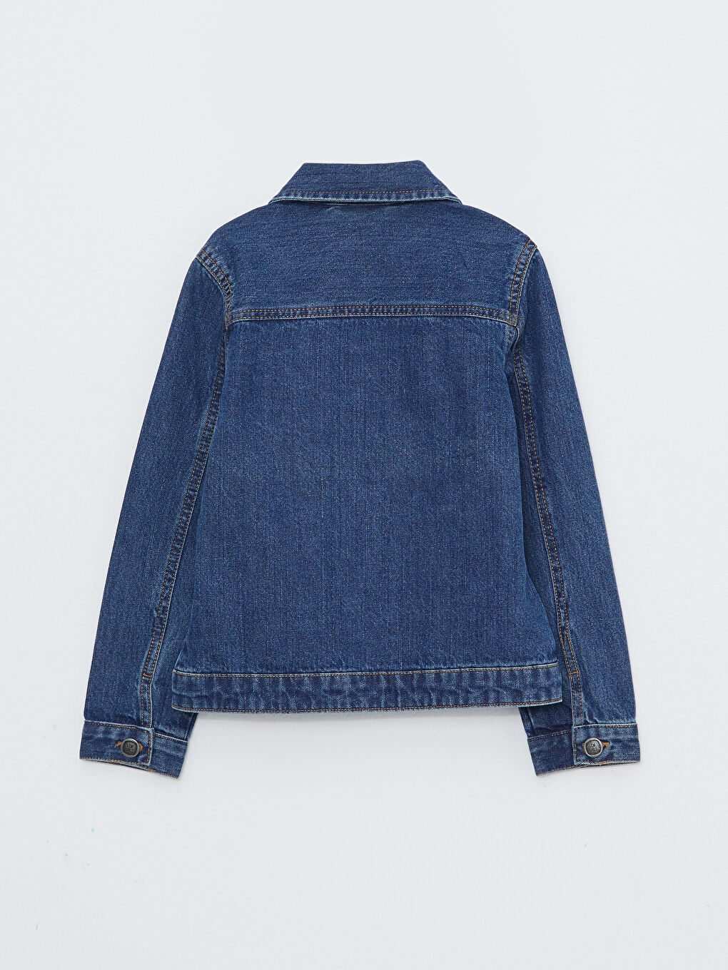 LCW Kids Collared Neck Girls' Denim Jacket -W2FV12Z4-H45