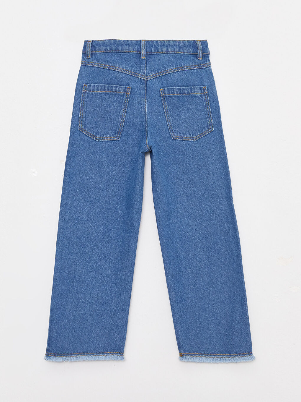LCW Kids Basic Bell-Bottoms Girl Denim Trousers -W2FV17Z4-H45