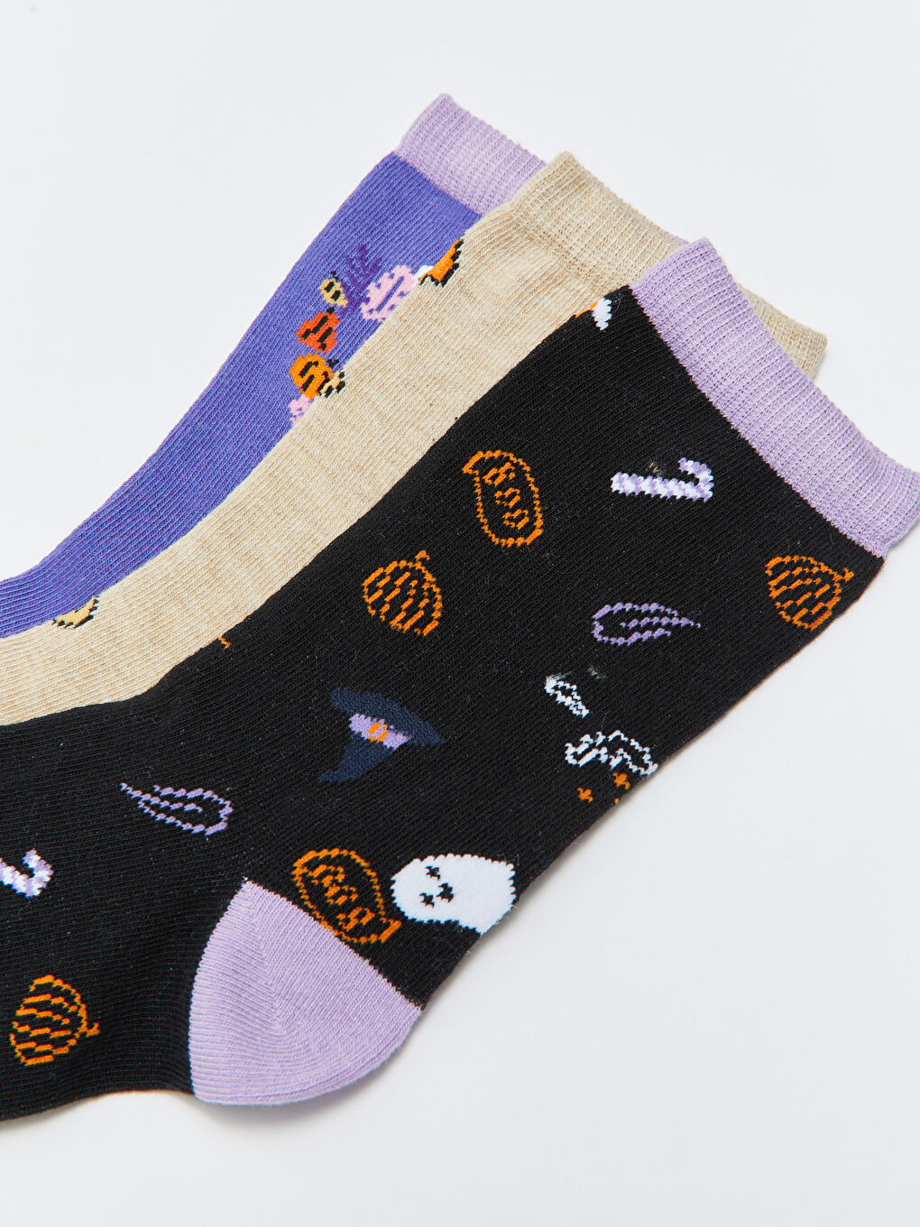 LCW DREAM Gemusterte Knöchelsocken für Damen 3er-Pack -W2FV56Z8-J0F