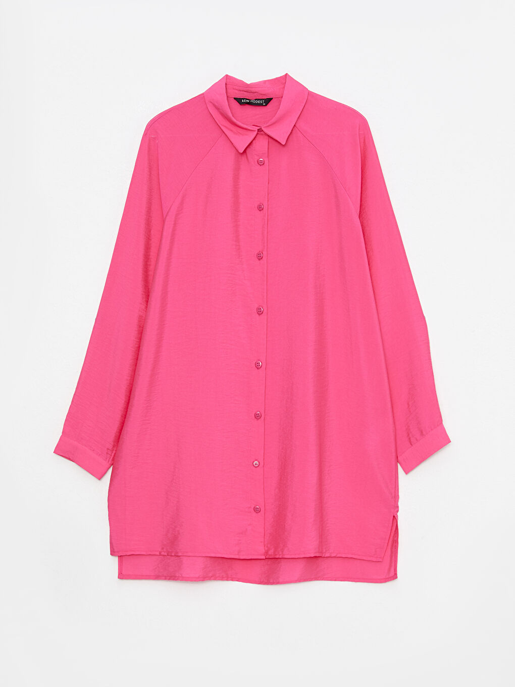 Изчистена риза-туника с дълъг ръкав за жени-5