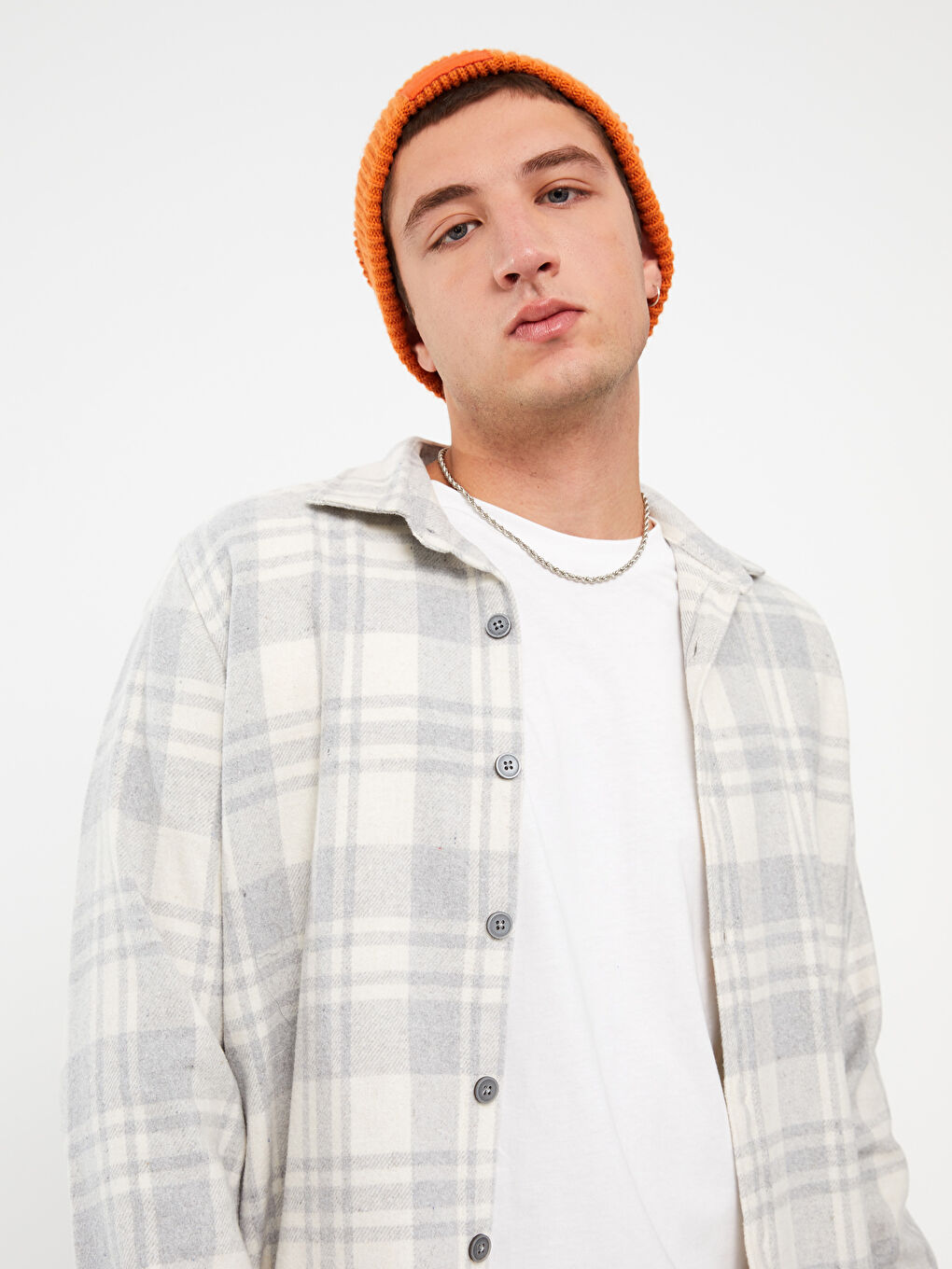 XSIDE Regular Fit Uzun Kollu Ekose Gabardin Erkek Oduncu Gömlek -W2FY01Z8-LMK