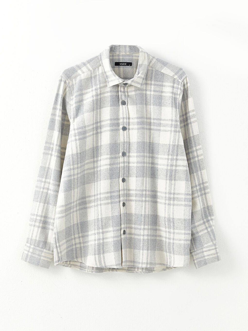 XSIDE Regular Fit Uzun Kollu Ekose Gabardin Erkek Oduncu Gömlek -W2FY01Z8-LMK