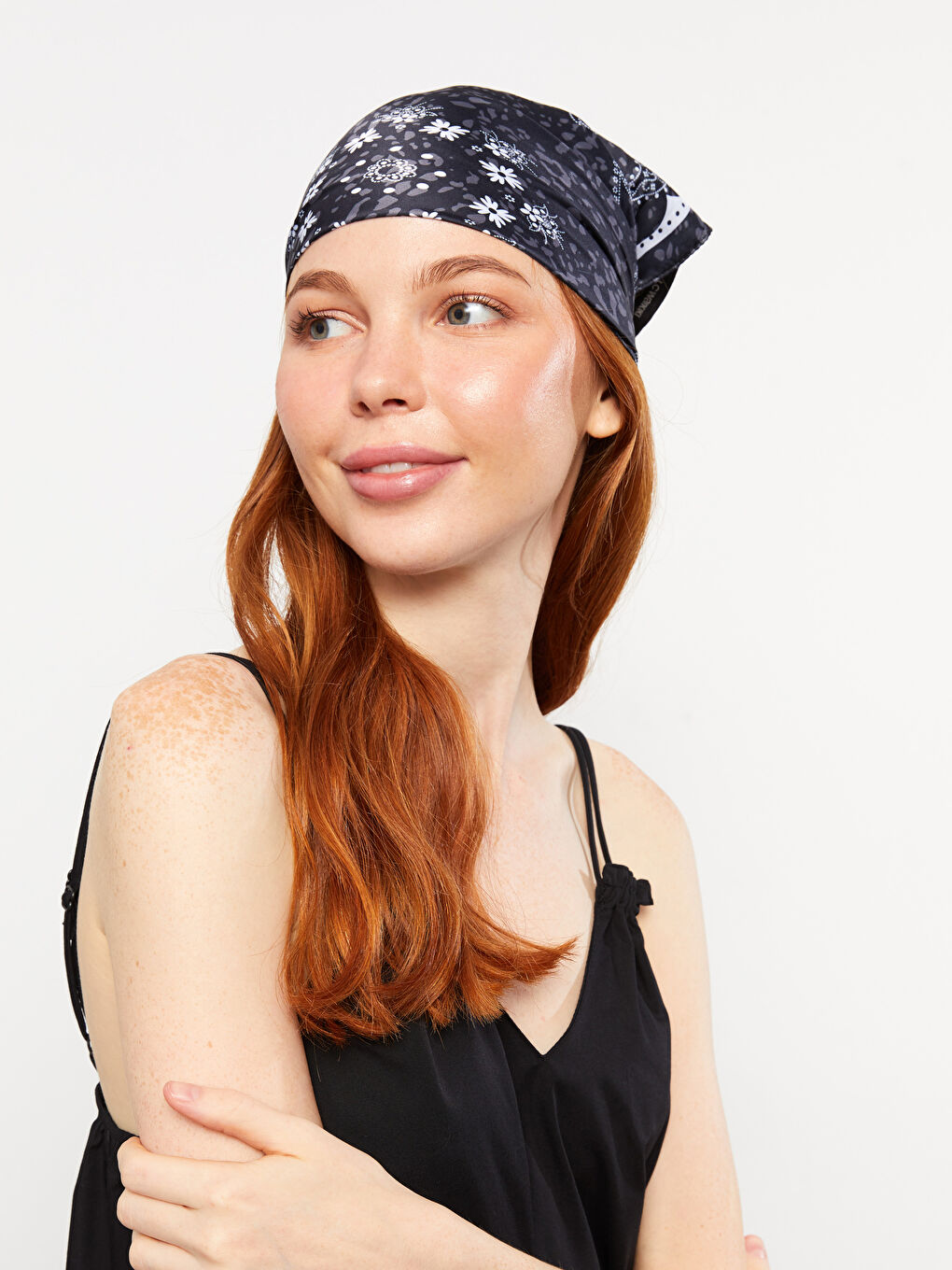 Patterned Satin Women's Bandana