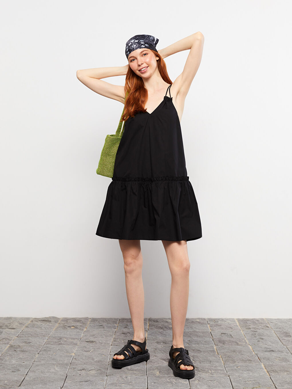 Patterned Satin Women's Bandana-2