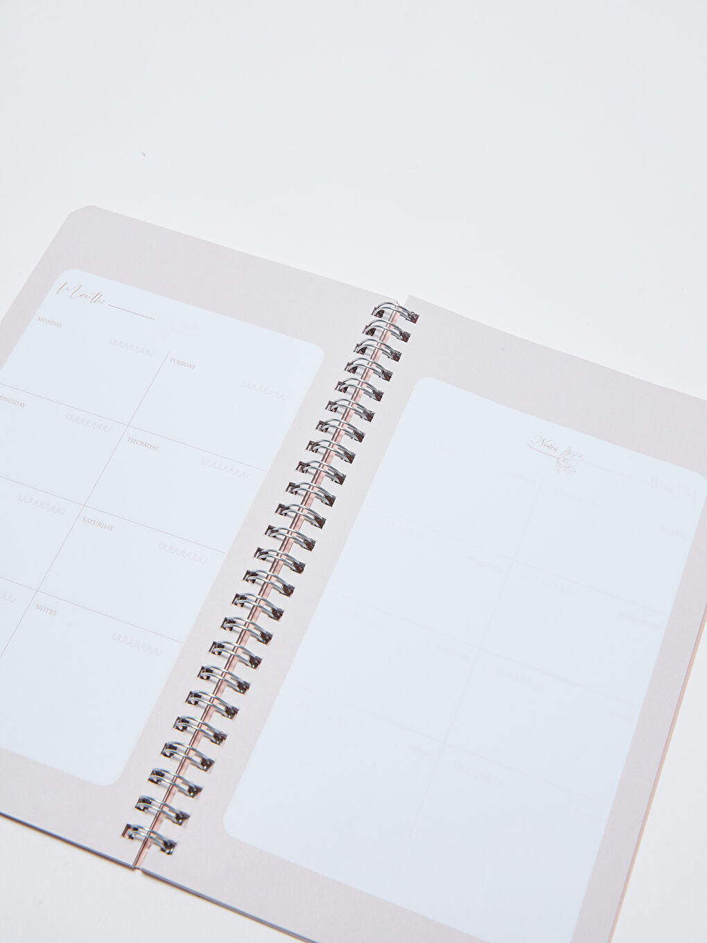 دفتر ملاحظات مخطط حلزوني مطبوع-1