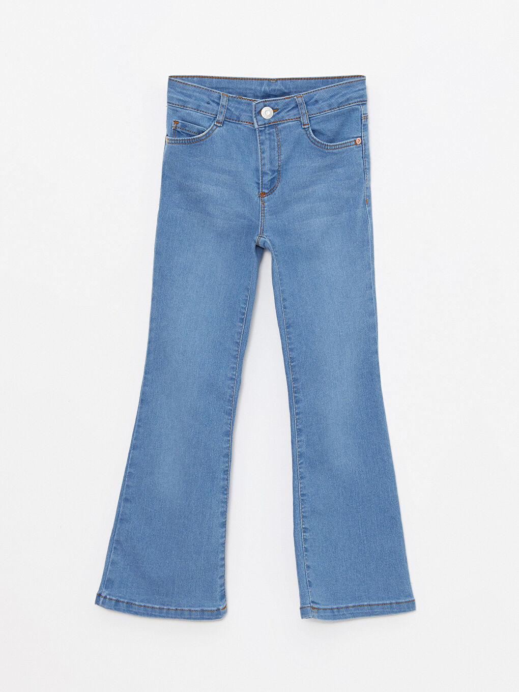 İndigo İspanyol Paça Kız Çocuk Jean Pantolon