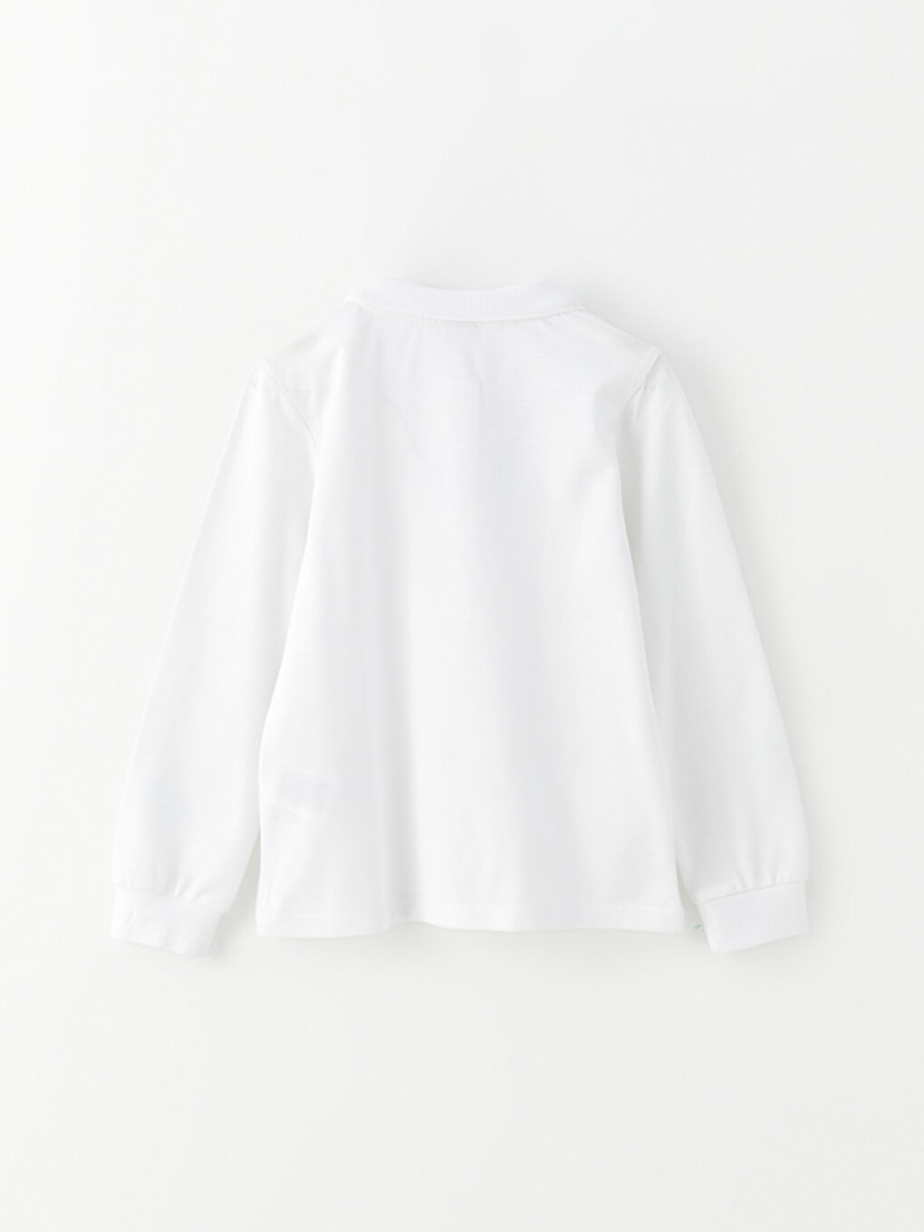 Tricou Basic cu Mânecă Lungă și Guler Înalt pentru Fete-2