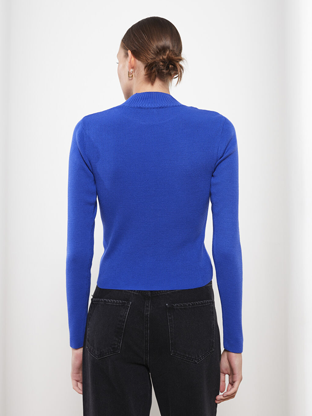 Half Turtleneck Women's Knitwear Sweater-4