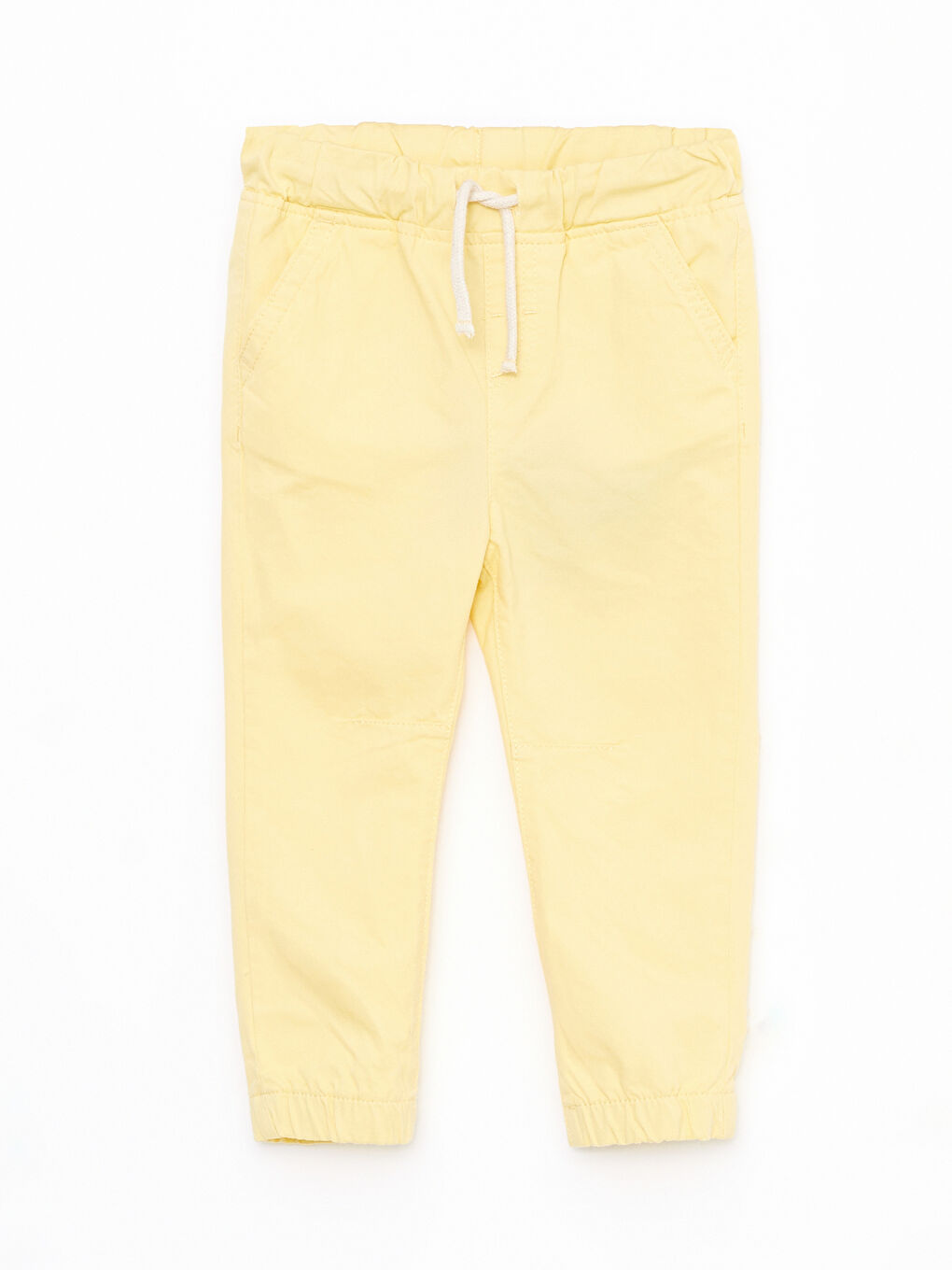 Sarı Beli Lastikli Basic Erkek Bebek Pantolon