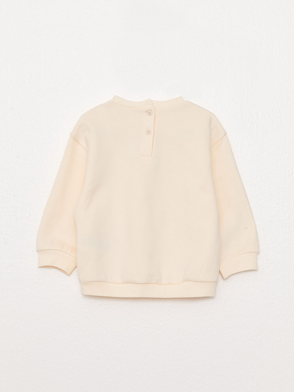 طقم بلوزة كم طويل بياقة دائرية مطبوعة للبنات الرضع مع بنطلون ضيق - مجموعة من قطعتين-3