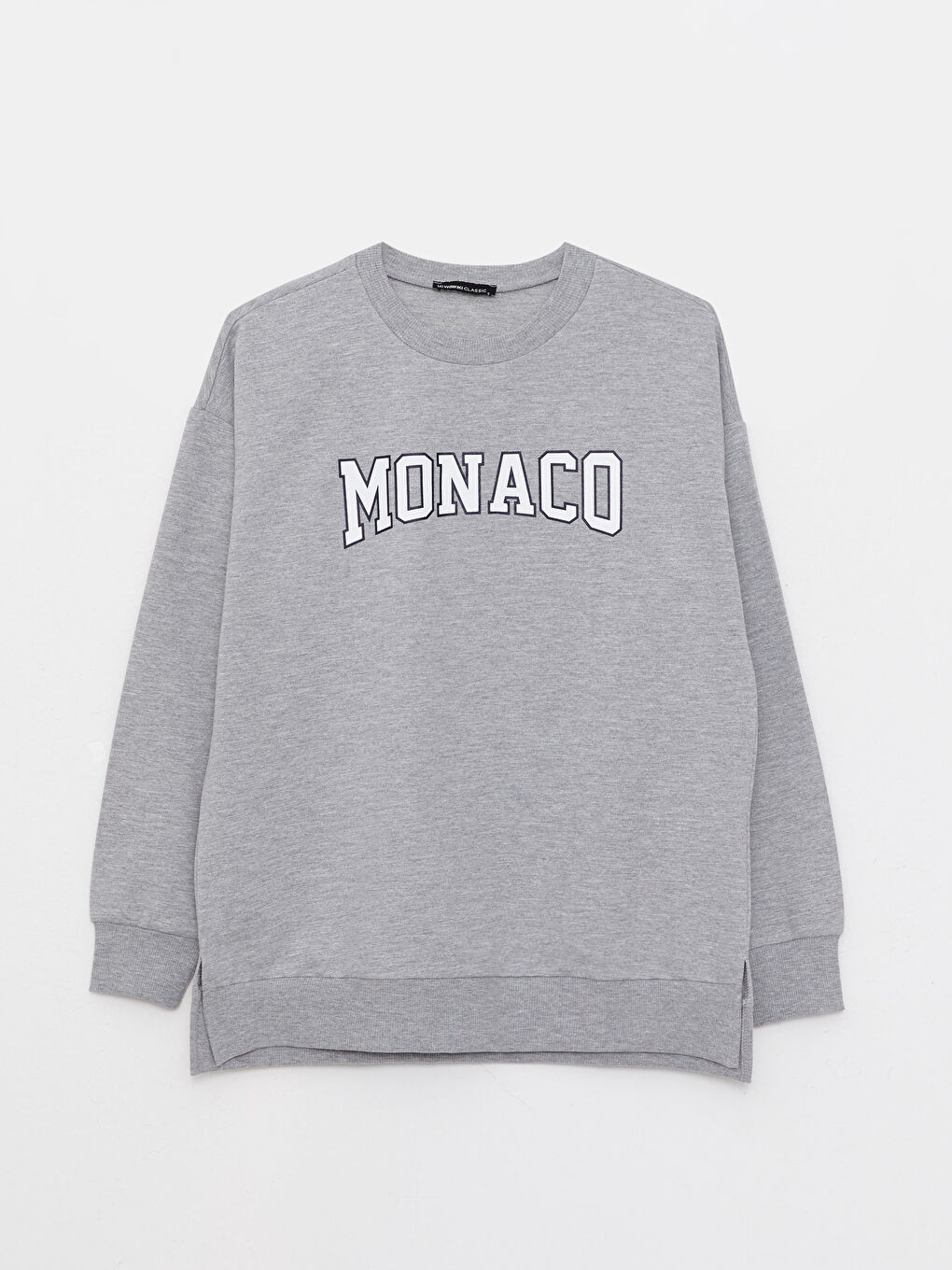 Crew Neck Printed Long Sleeve Women's Sweatshirt-5