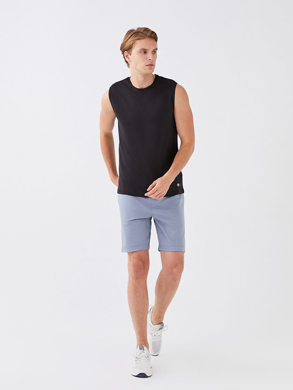 Crew Neck Men's Sleeveless T-Shirt-2