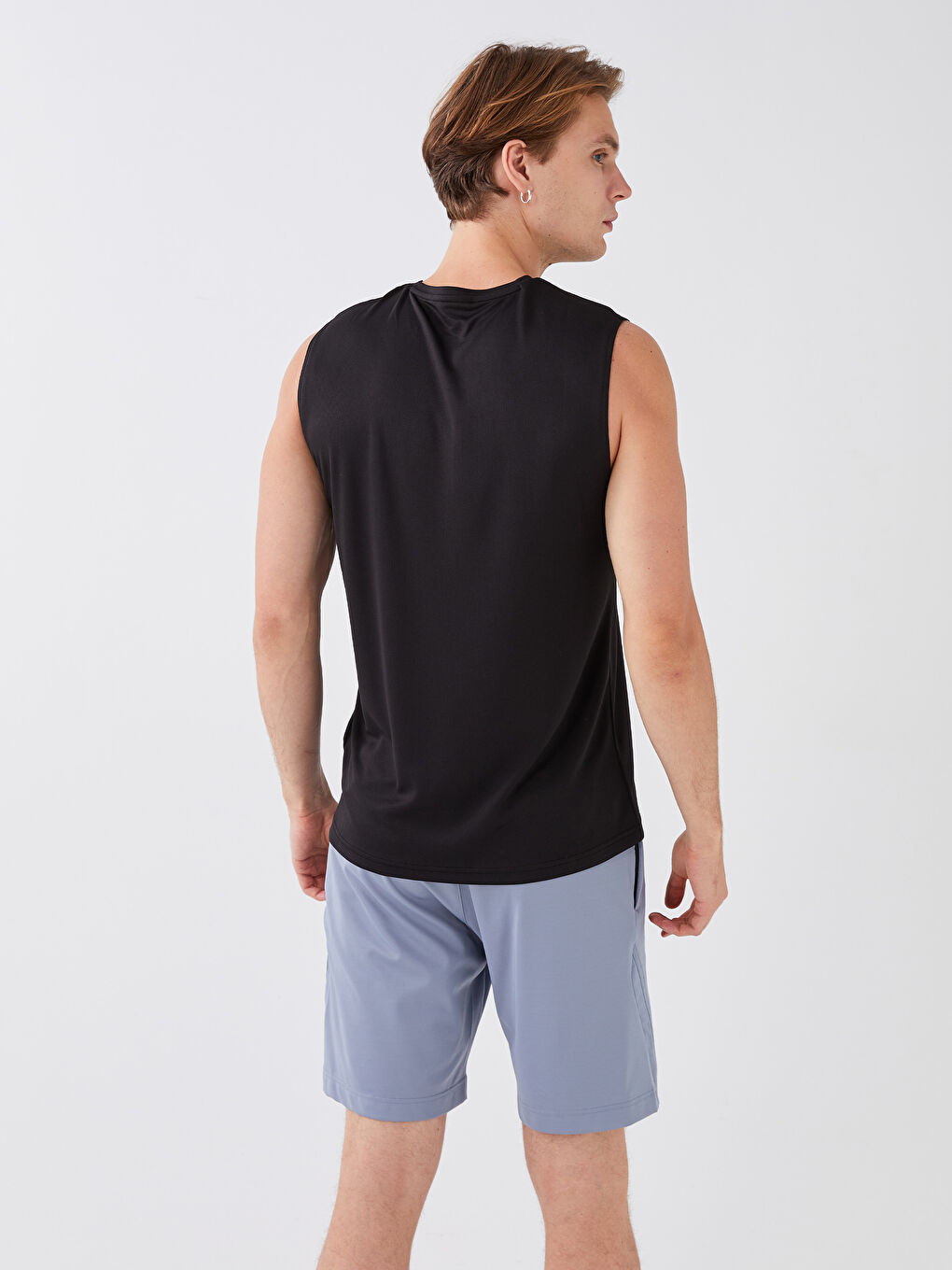 Crew Neck Men's Sleeveless T-Shirt-3
