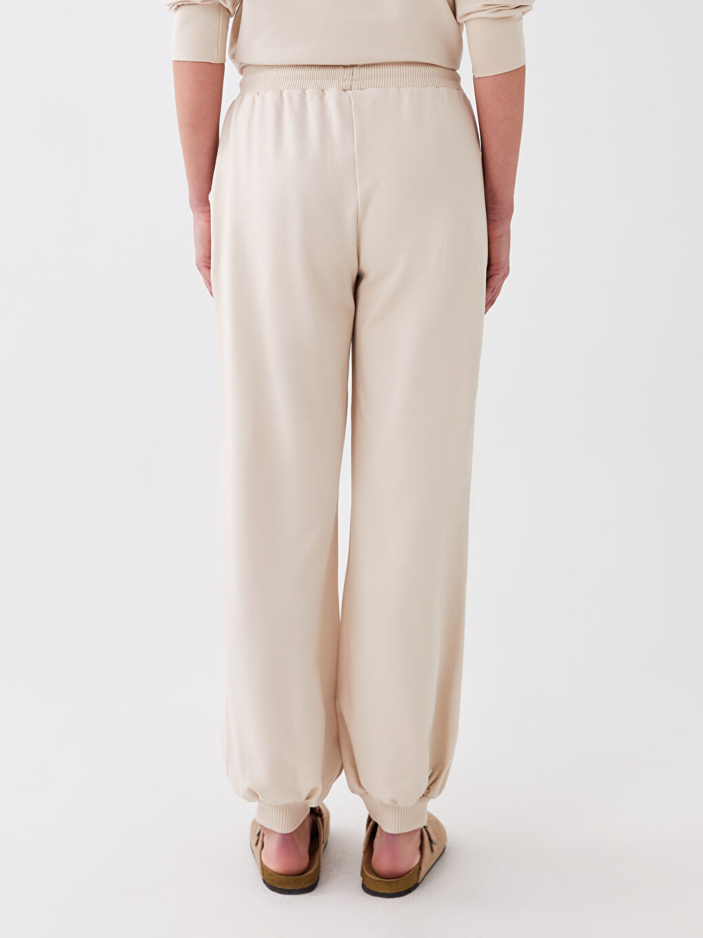 Kadın Beli Lastikli Düz  Pijama Altı-4